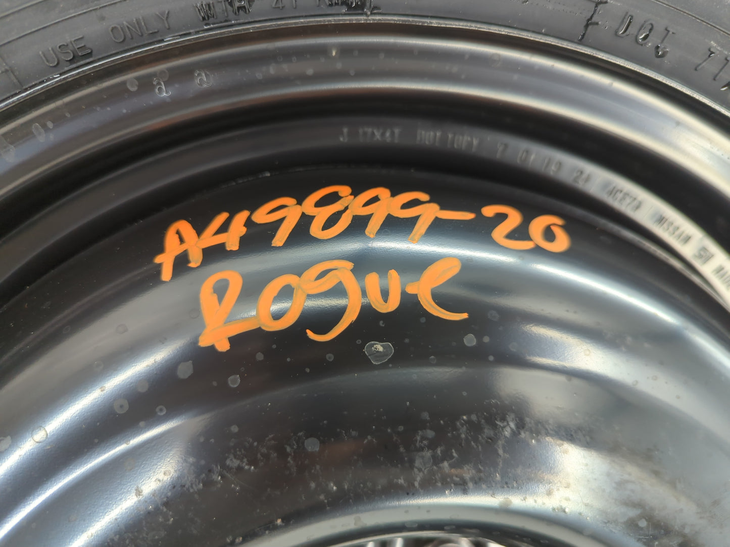 2014-2020 Nissan Rogue Spare Donut Tire Wheel Rim Oem - Oemusedautoparts1.com