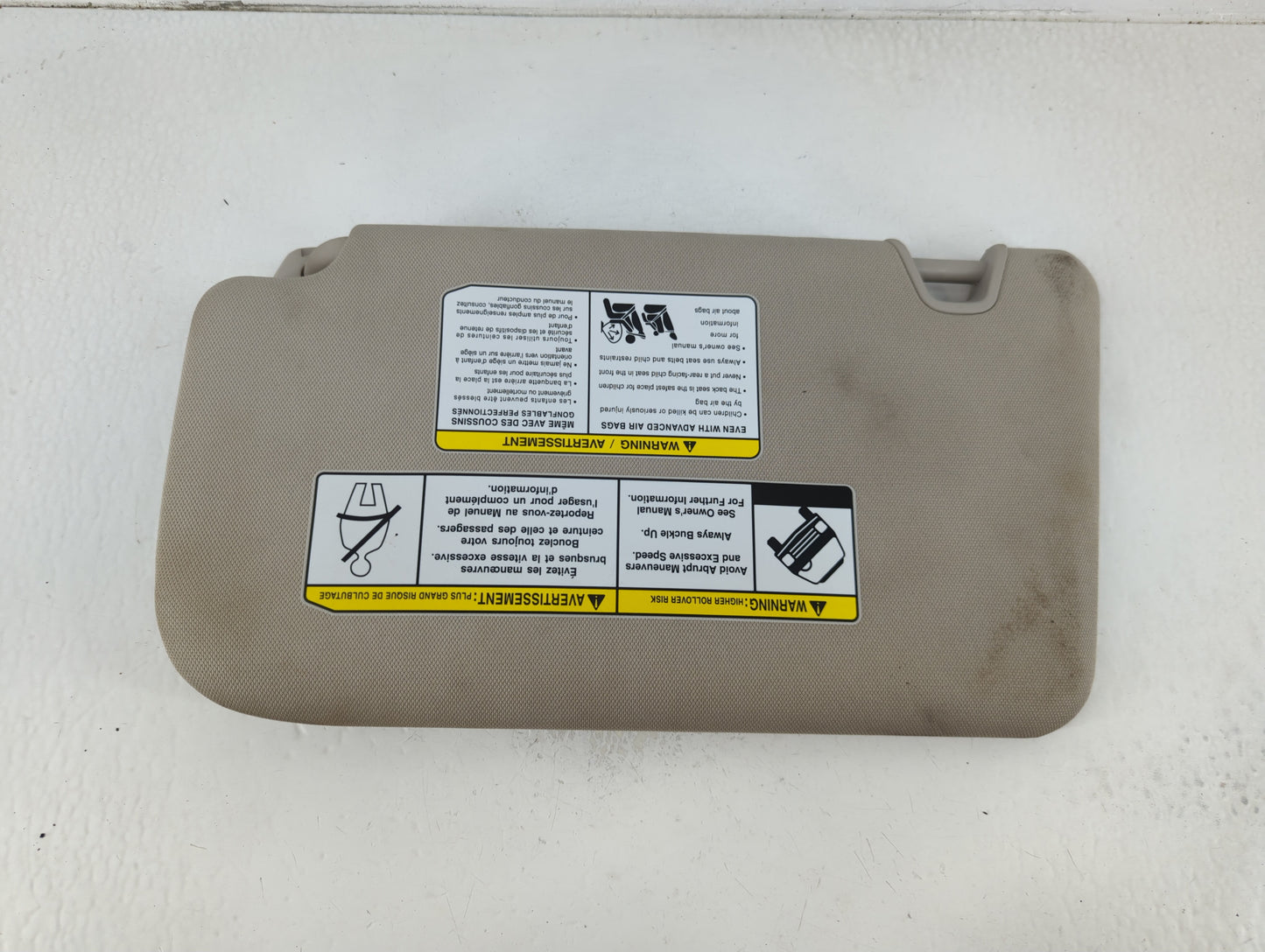 2018-2020 Nissan Rogue Sun Visor Shade Replacement Passenger Right Mirror Fits Fits 2018 2019 2020 OEM Used Auto Parts - Oem