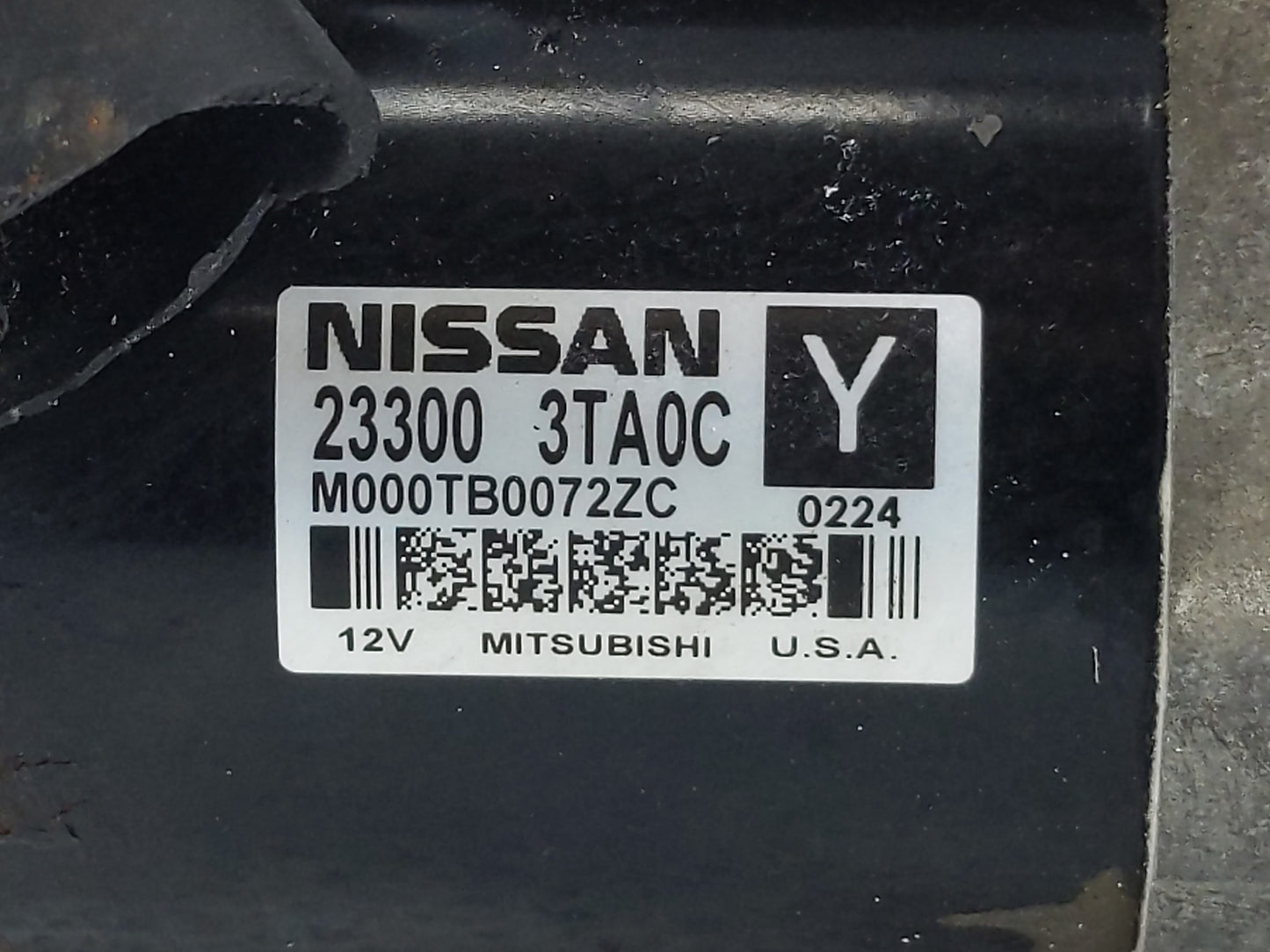 2015-2020 Nissan Rogue Car Starter Motor Solenoid OEM P/N:23300 3TA0C Fits Fits 2015 2016 2017 2018 2019 2020 OEM Used Auto 
