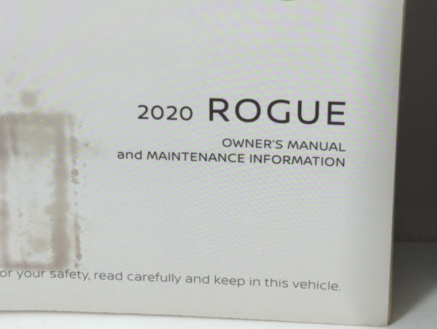 2020 Nissan Rogue Owners Manual Book Guide P/N:OM20EA 0T32U0 OEM Used Auto Parts - Oemusedautoparts1.com