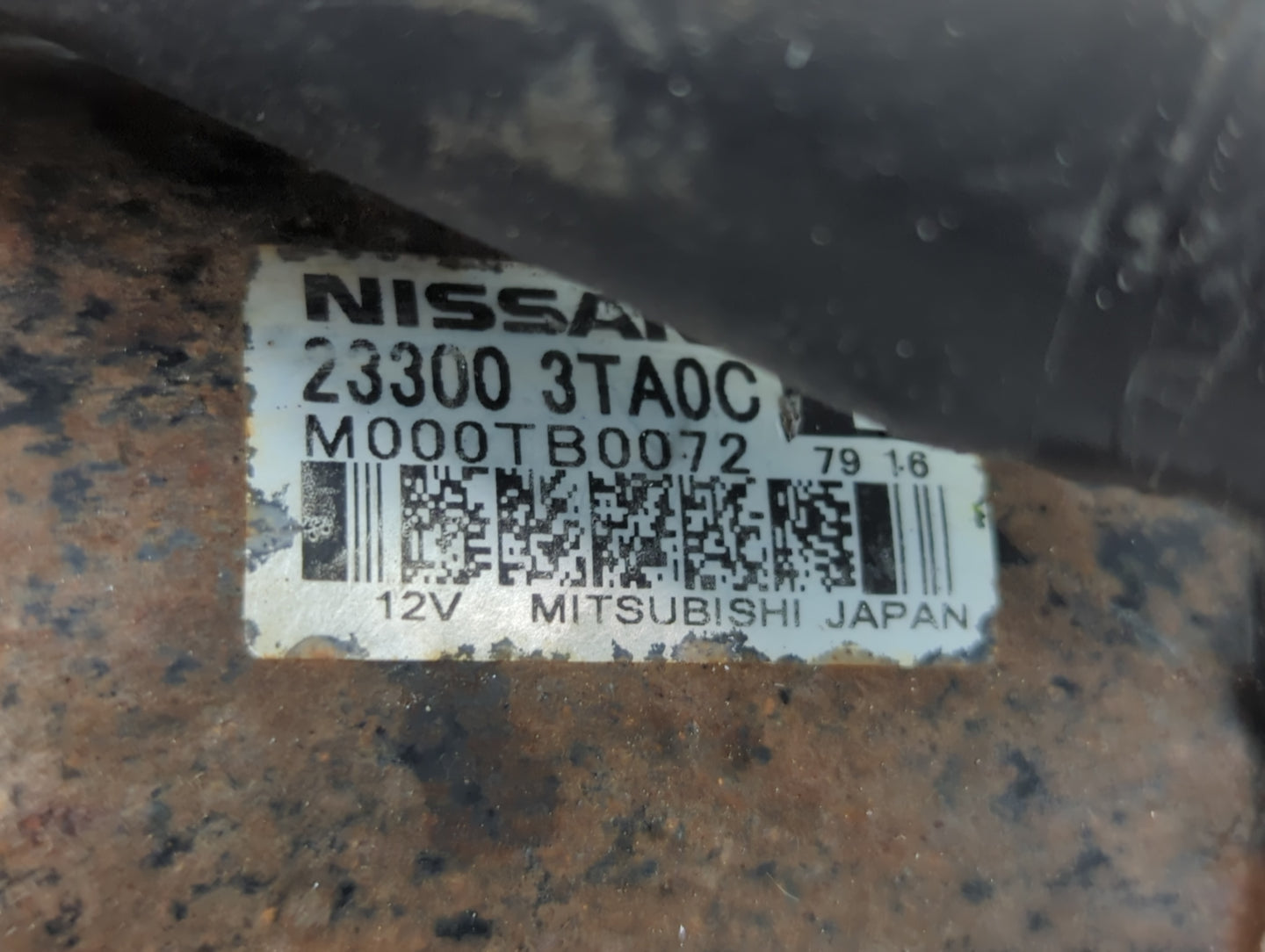 2015-2020 Nissan Rogue Car Starter Motor Solenoid OEM P/N:23300 3TA0C Fits Fits 2015 2016 2017 2018 2019 2020 OEM Used Auto 