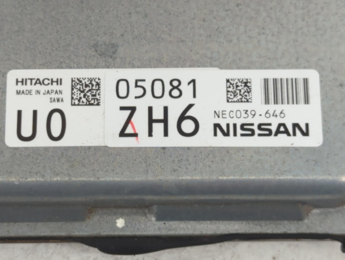 2018-2020 Nissan Rogue PCM Engine Control Computer ECU ECM PCU OEM P/N:NEC039-646 Fits 2018 2019 2020 OEM Used Auto Parts - 