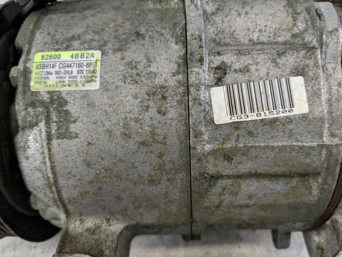 2014-2020 Nissan Rogue Air Conditioning A/c Ac Compressor Oem 1219193 - Oemusedautoparts1.com