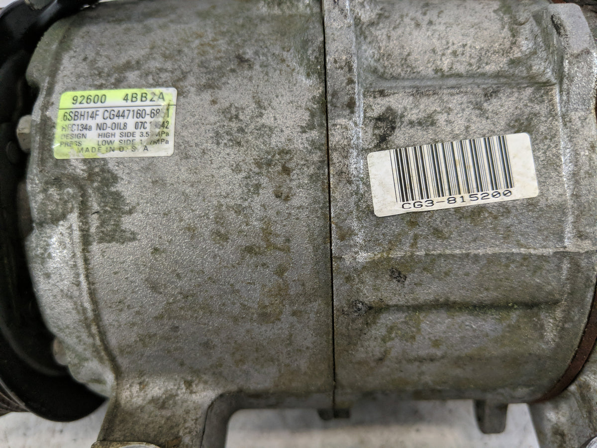 2014-2020 Nissan Rogue Air Conditioning A/c Ac Compressor Oem 1219193 - Oemusedautoparts1.com