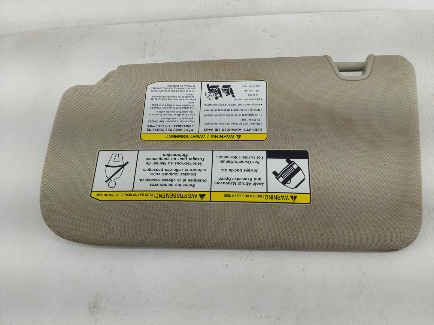 2018-2020 Nissan Rogue Sun Visor Shade Replacement Passenger Right Mirror Fits Fits 2018 2019 2020 OEM Used Auto Parts - Oem