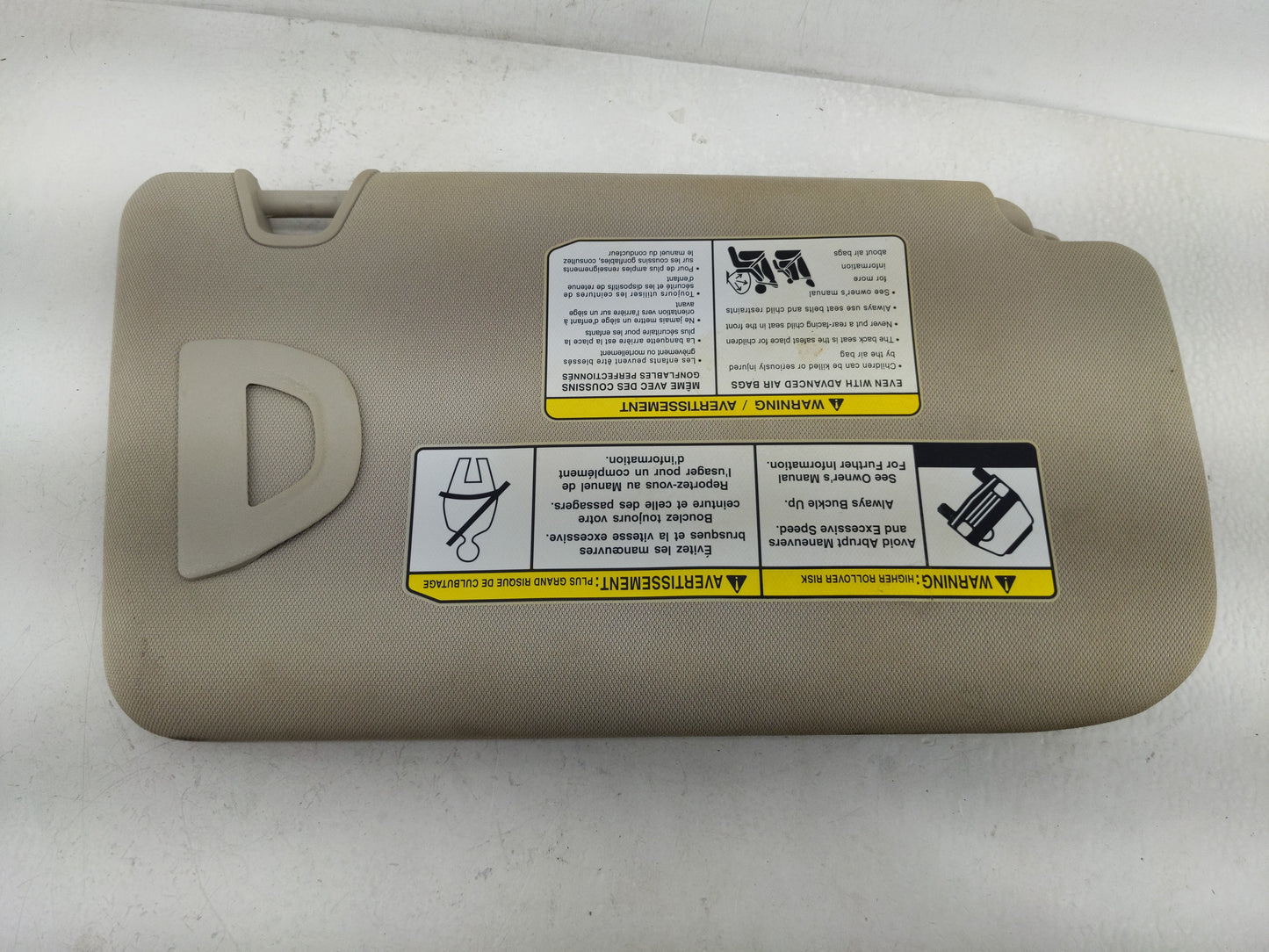 2018-2020 Nissan Rogue Sun Visor Shade Replacement Driver Left Mirror Fits Fits 2018 2019 2020 OEM Used Auto Parts - Oemused