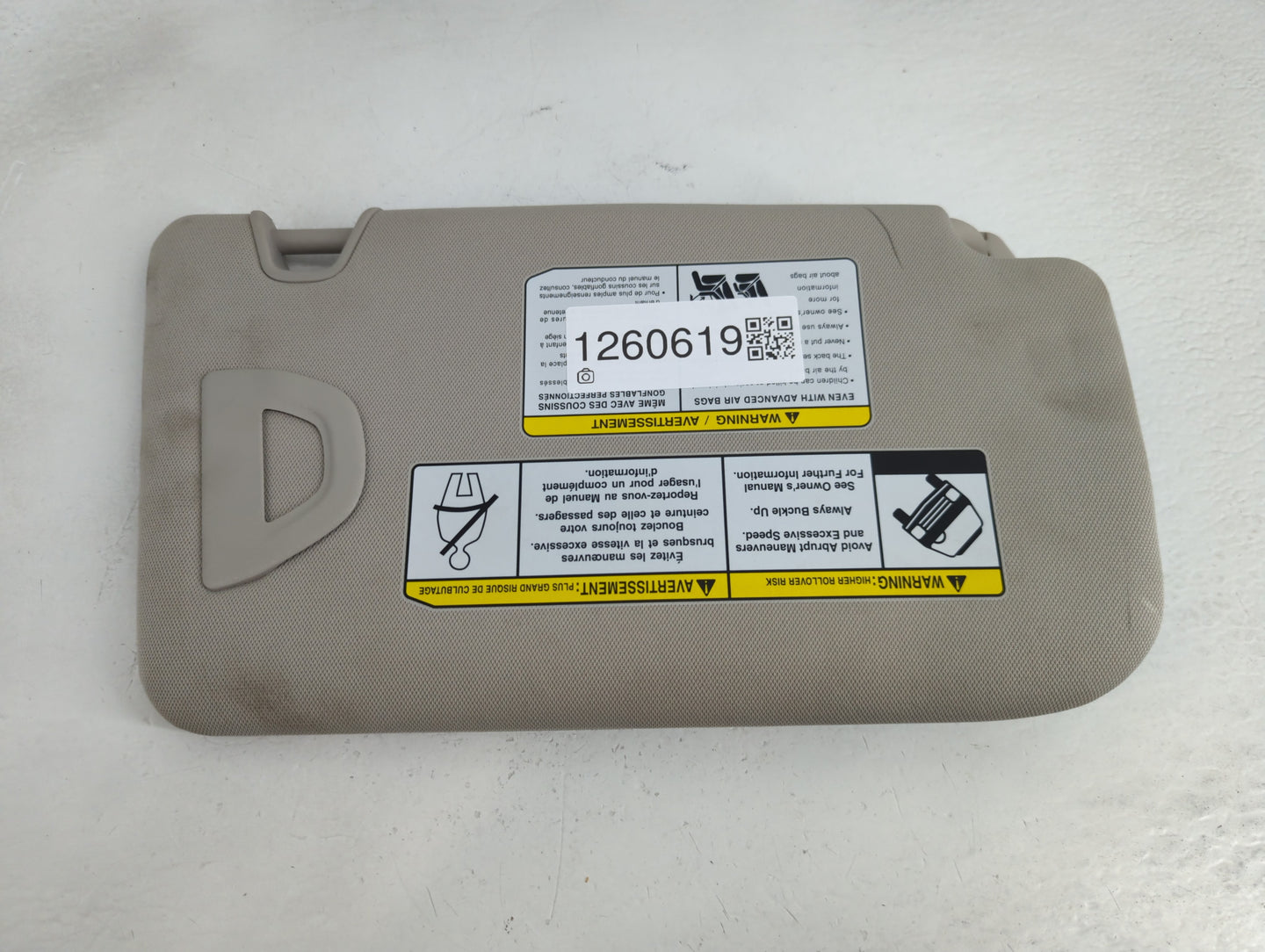 2018-2020 Nissan Rogue Sun Visor Shade Replacement Driver Left Mirror Fits Fits 2018 2019 2020 OEM Used Auto Parts - Oemused