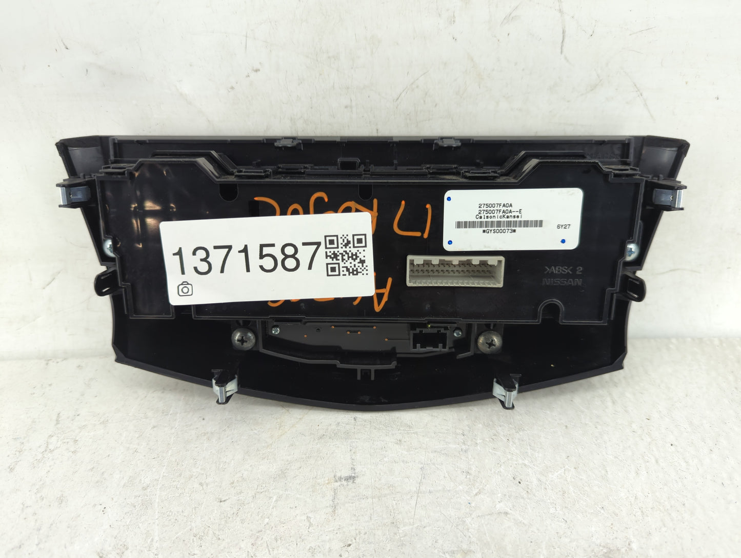 2017-2022 Nissan Rogue Climate Control Module Temperature AC/Heater Replacement P/N:275007FA0A Fits OEM Used Auto Parts - Oe