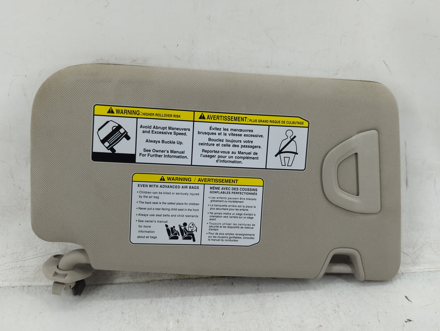 2018-2020 Nissan Rogue Sun Visor Shade Replacement Driver Left Mirror Fits Fits 2018 2019 2020 OEM Used Auto Parts - Oemused