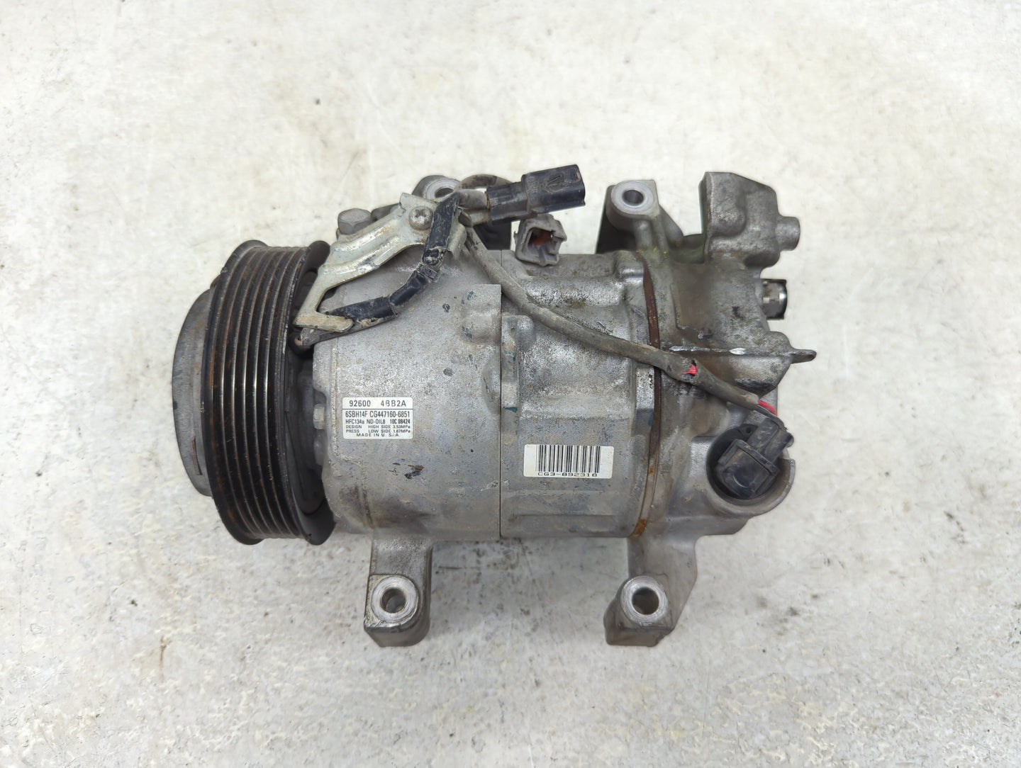 2014-2020 Nissan Rogue Air Conditioning A/c Ac Compressor Oem - Oemusedautoparts1.com