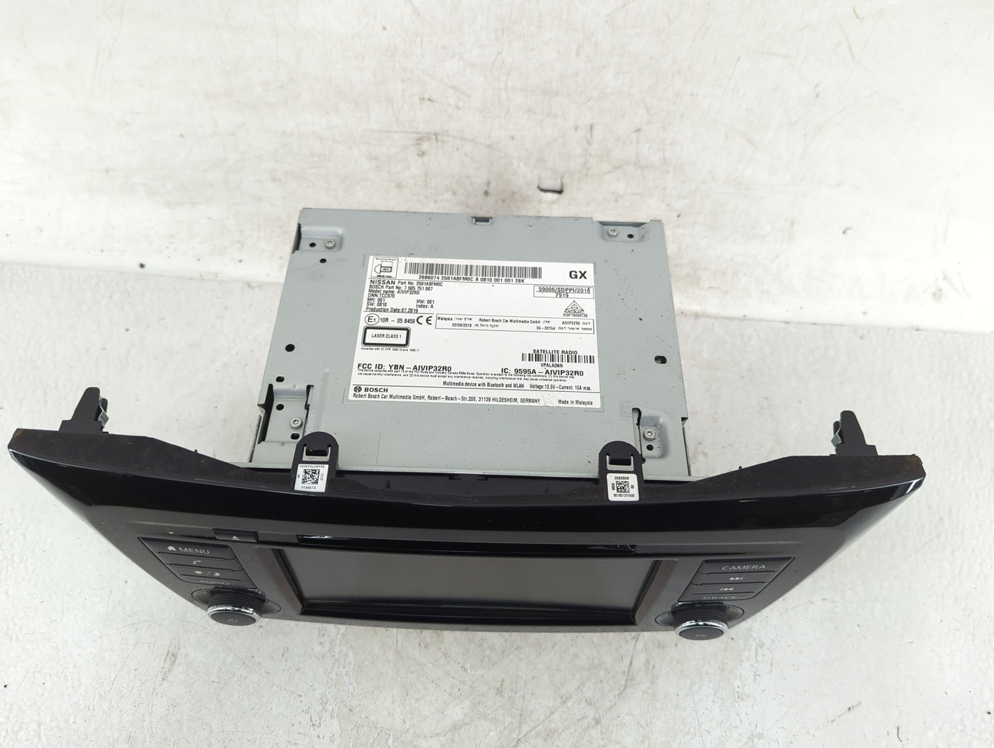 2018-2020 Nissan Rogue Radio AM FM Cd Player Receiver Replacement P/N:2591A8FM0C Fits Fits 2018 2019 2020 OEM Used Auto Part