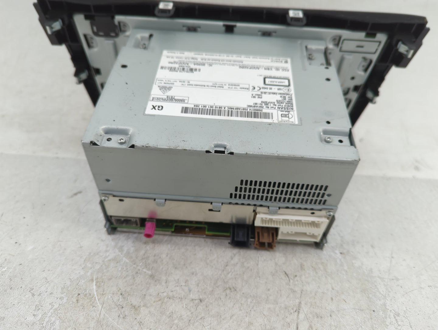 2018-2020 Nissan Rogue Radio AM FM Cd Player Receiver Replacement P/N:2591A8FM0C Fits Fits 2018 2019 2020 OEM Used Auto Part