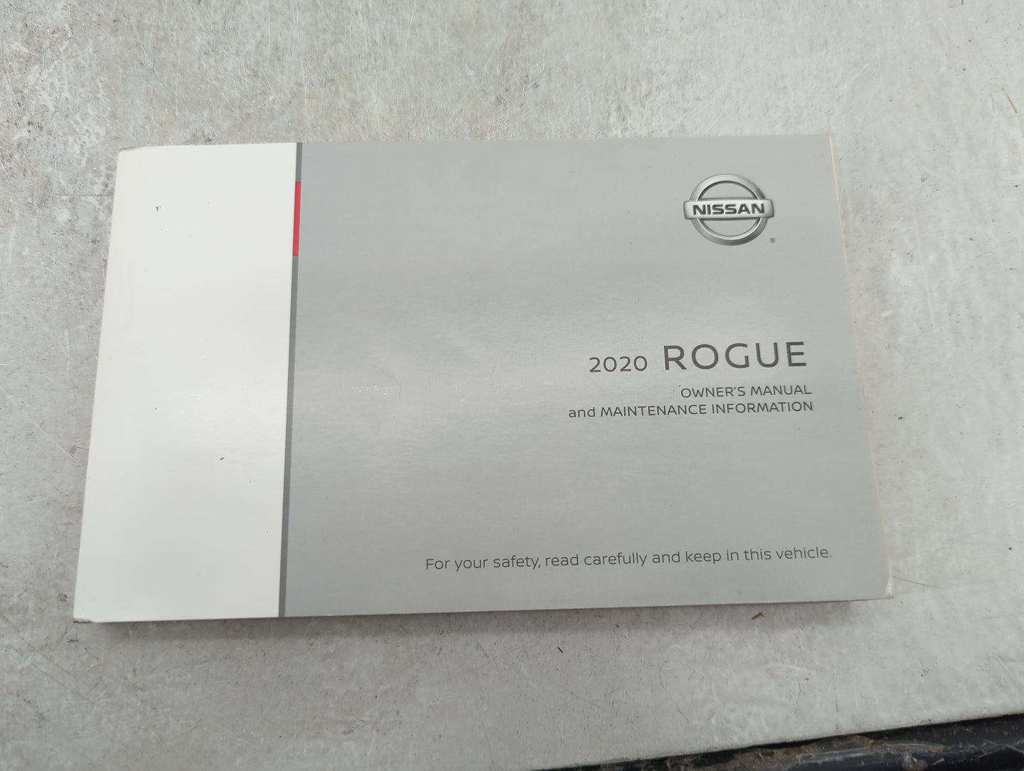 2020 Nissan Rogue Owners Manual Book Guide OEM Used Auto Parts - Oemusedautoparts1.com