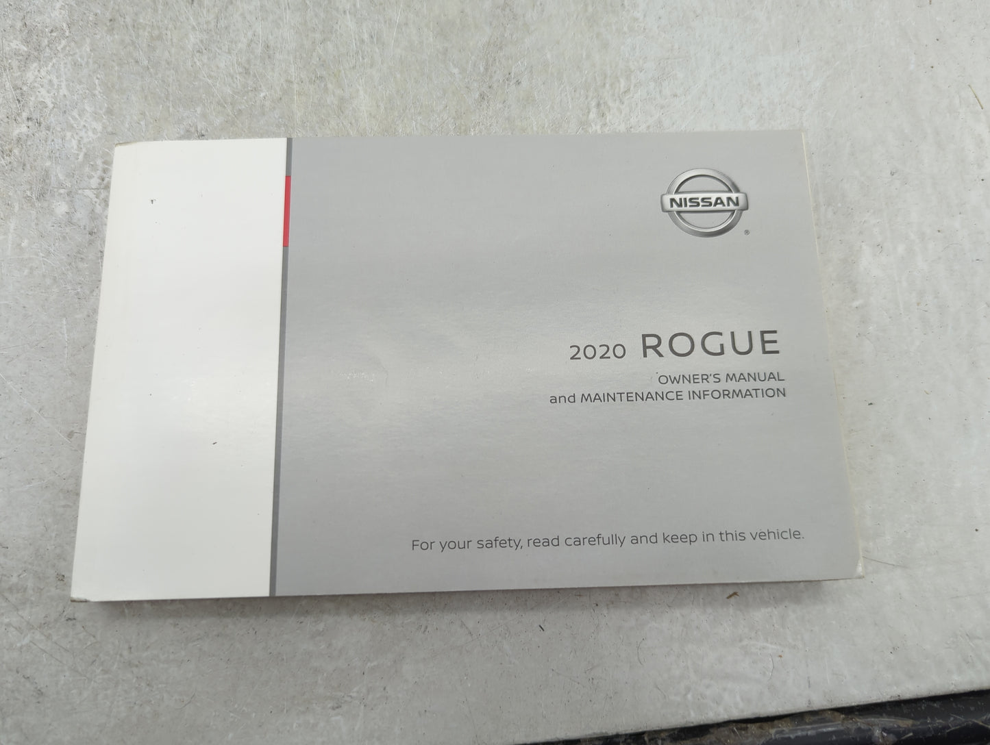 2020 Nissan Rogue Owners Manual Book Guide OEM Used Auto Parts - Oemusedautoparts1.com