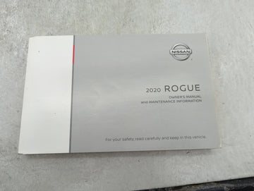 2020 Nissan Rogue Owners Manual Book Guide OEM Used Auto Parts - Oemusedautoparts1.com
