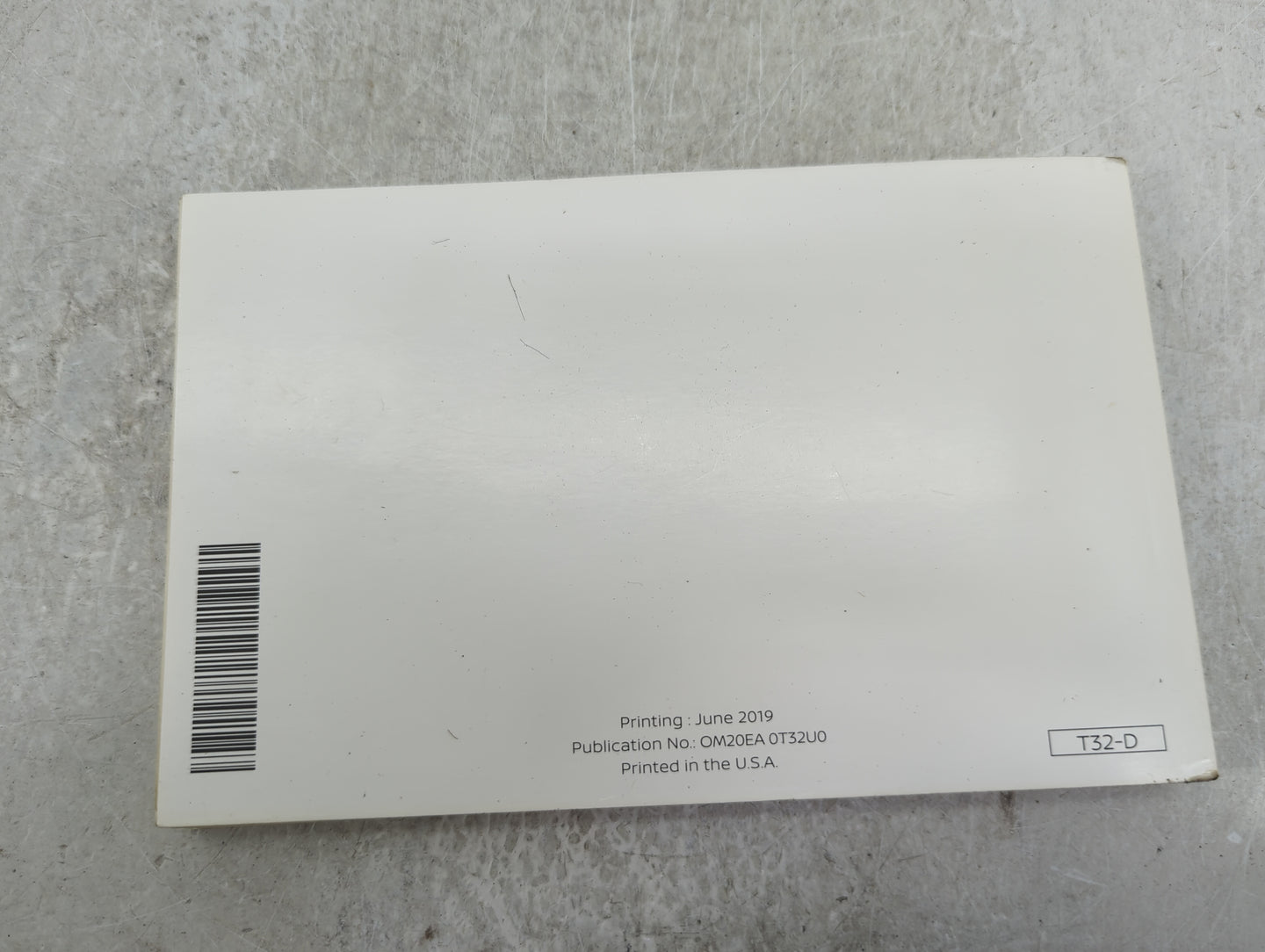 2020 Nissan Rogue Owners Manual Book Guide OEM Used Auto Parts - Oemusedautoparts1.com