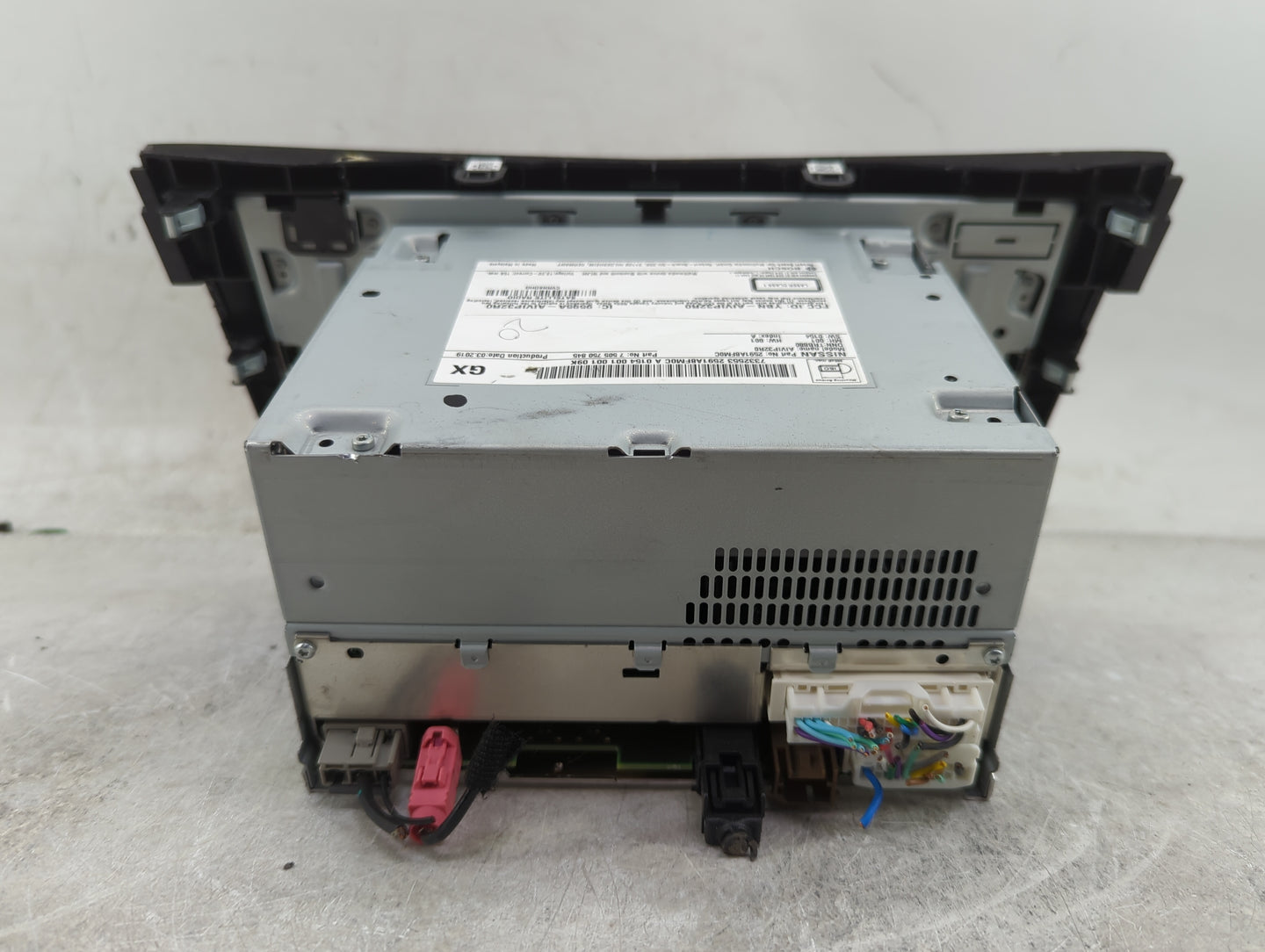 2020 Nissan Rogue Radio AM FM Cd Player Receiver Replacement P/N:2591A8FM0C 7505750845, AIVIP32R0, YBN-AIVIP32R0 Fits OEM Us