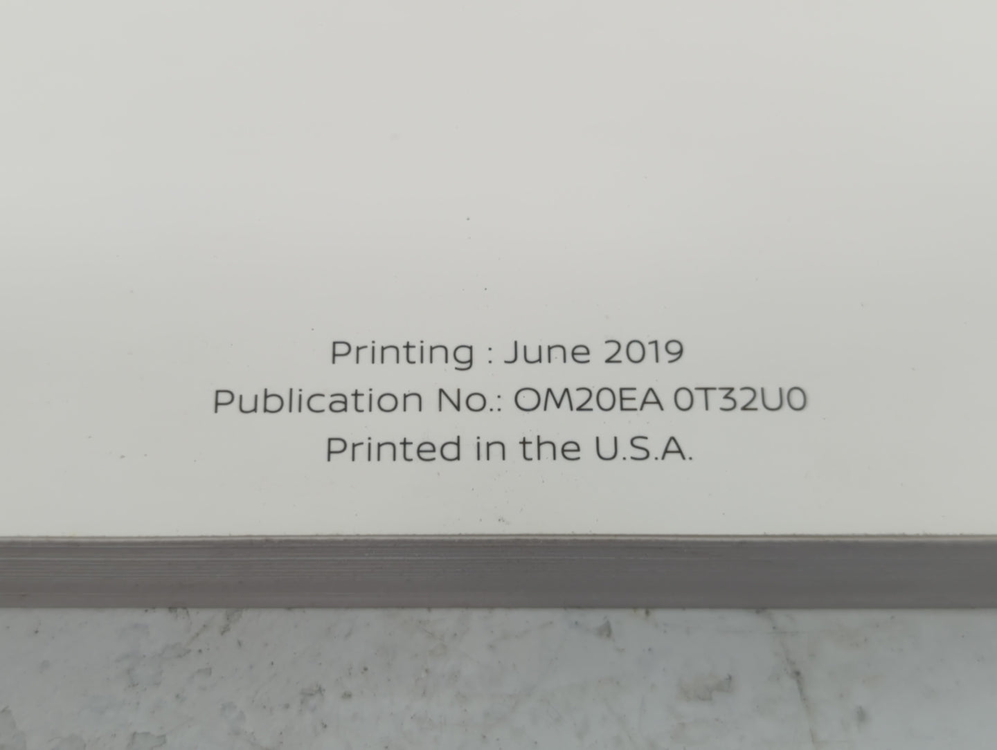 2020 Nissan Rogue Owners Manual Book Guide P/N:OM20EA 0T32U0 OEM Used Auto Parts - Oemusedautoparts1.com