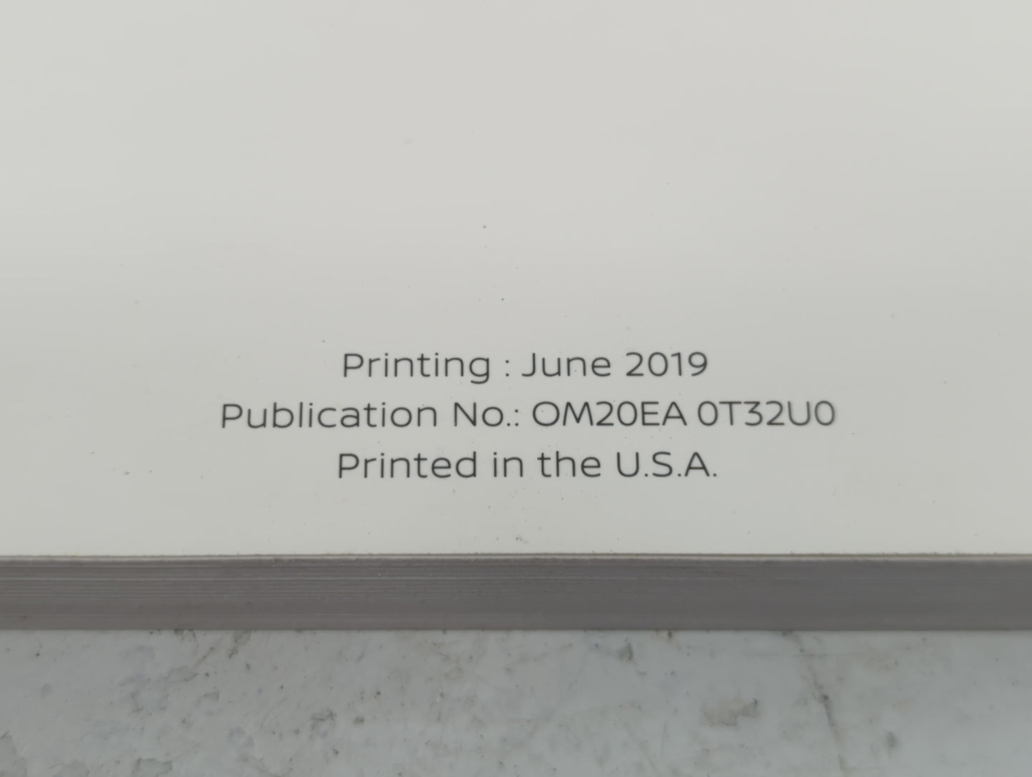 2020 Nissan Rogue Owners Manual Book Guide P/N:OM20EA 0T32U0 OEM Used Auto Parts - Oemusedautoparts1.com