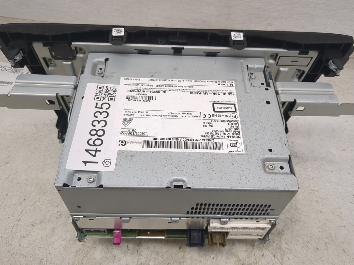 2018-2020 Nissan Rogue Radio AM FM Cd Player Receiver Replacement P/N:259 1A8F M0C 7 505 751 067 Fits Fits 2018 2019 2020 OE