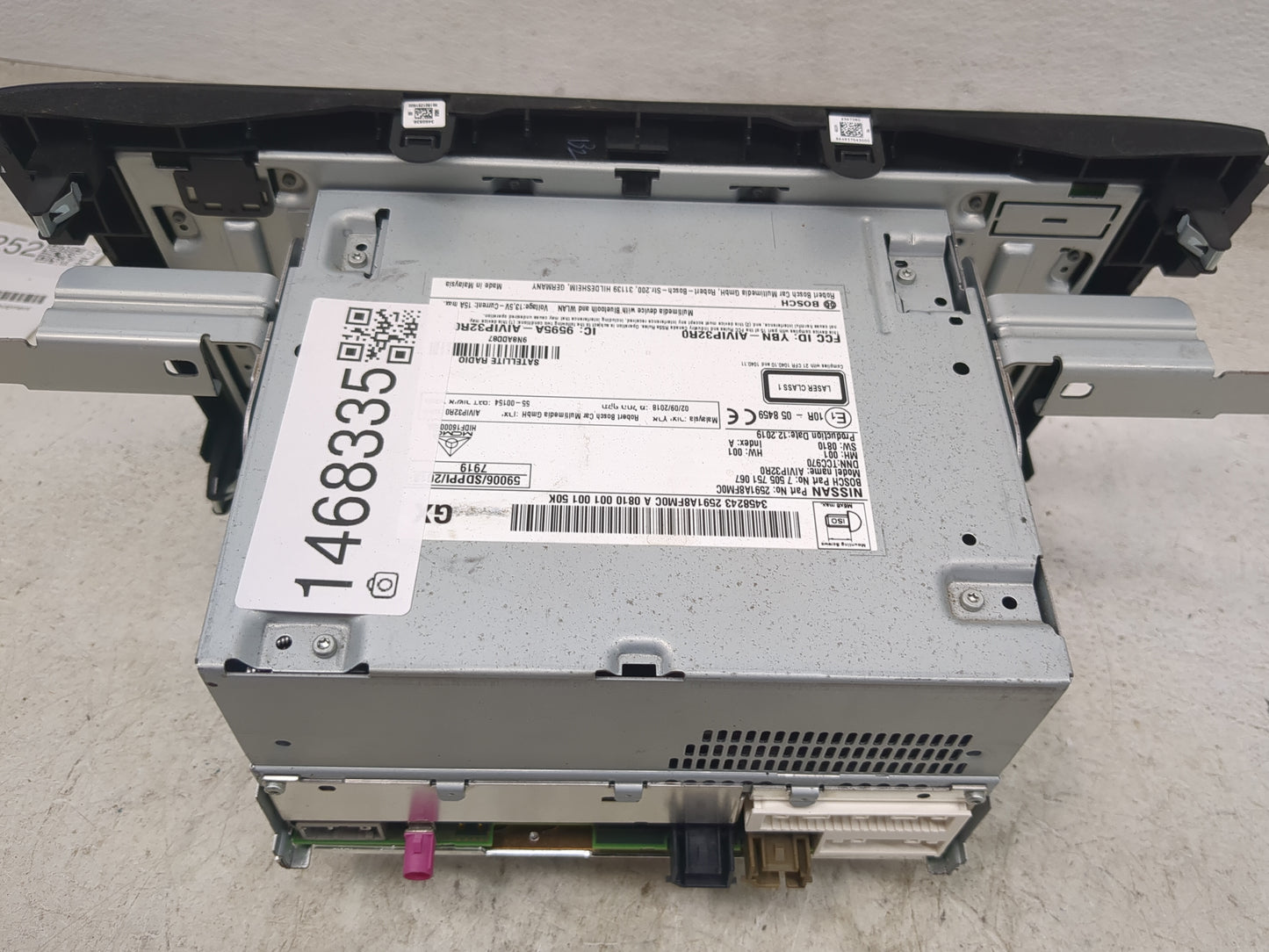2018-2020 Nissan Rogue Radio AM FM Cd Player Receiver Replacement P/N:259 1A8F M0C 7 505 751 067 Fits Fits 2018 2019 2020 OE