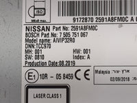 2018-2020 Nissan Rogue Radio AM FM Cd Player Receiver Replacement P/N:2591A8FMOC 7505751067, AIVIP32R0 Fits Fits 2018 2019 2
