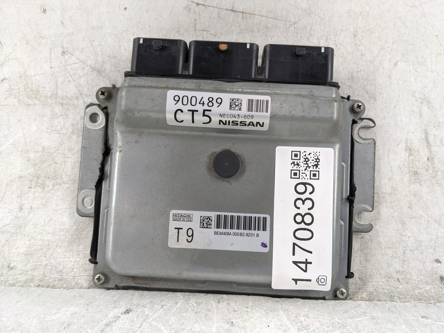2018-2020 Nissan Rogue PCM Engine Control Computer ECU ECM PCU OEM P/N:NEC043-609 BEM40M-300B29Z01B Fits Fits 2018 2019 2020