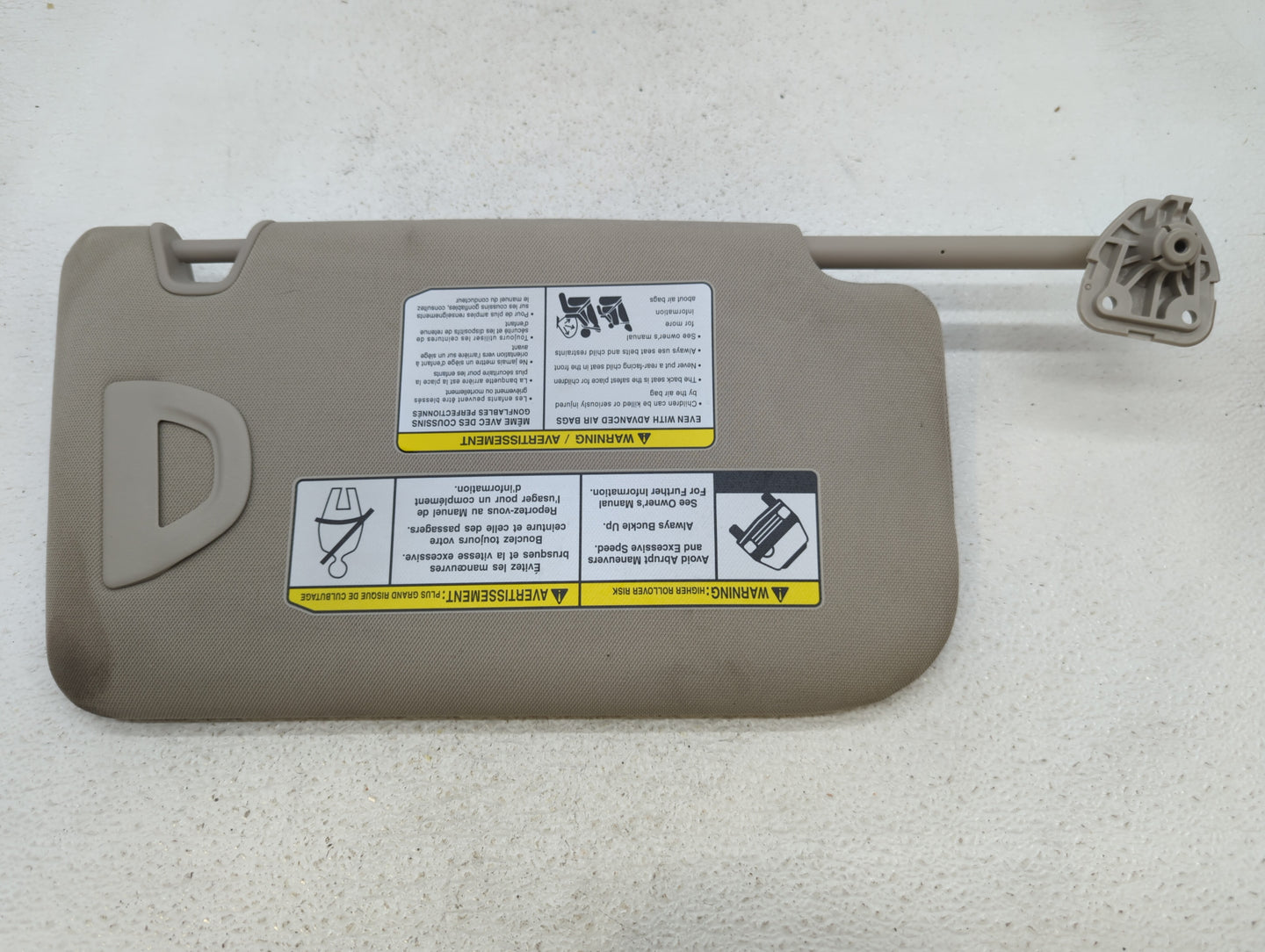 2018-2020 Nissan Rogue Sun Visor Shade Replacement Driver Left Mirror Fits Fits 2018 2019 2020 OEM Used Auto Parts - Oemused