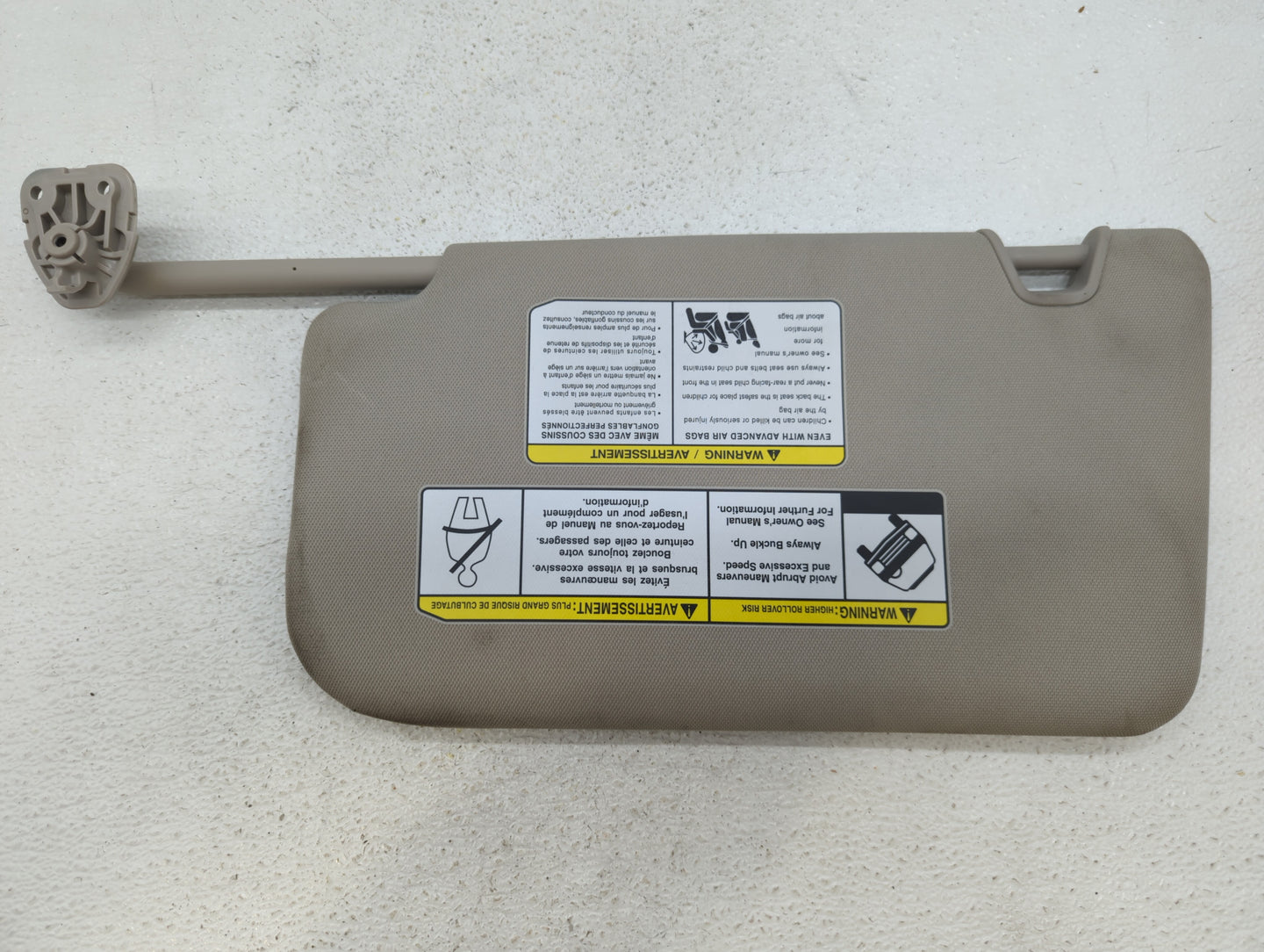 2018-2020 Nissan Rogue Sun Visor Shade Replacement Passenger Right Mirror Fits Fits 2018 2019 2020 OEM Used Auto Parts - Oem
