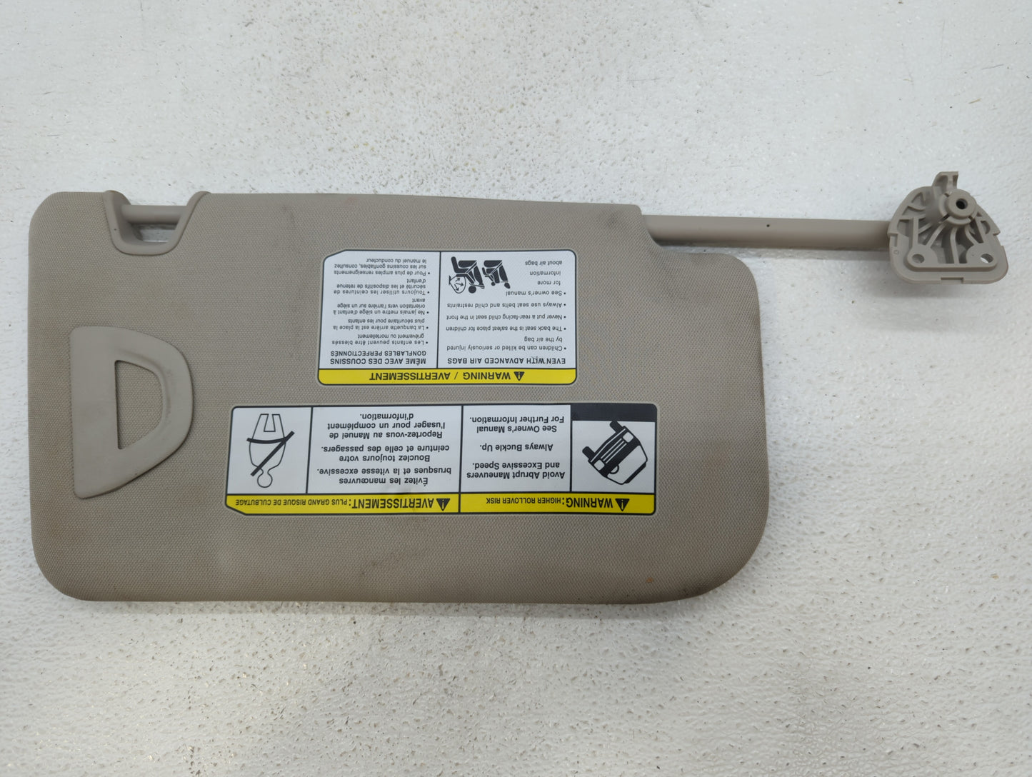 2018-2020 Nissan Rogue Sun Visor Shade Replacement Driver Left Mirror Fits Fits 2018 2019 2020 OEM Used Auto Parts - Oemused