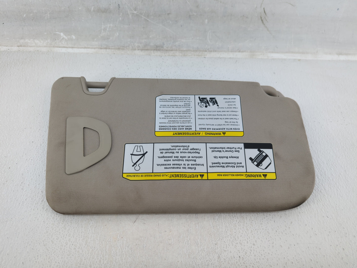 2018-2020 Nissan Rogue Sun Visor Shade Replacement Driver Left Mirror Fits Fits 2018 2019 2020 OEM Used Auto Parts - Oemused