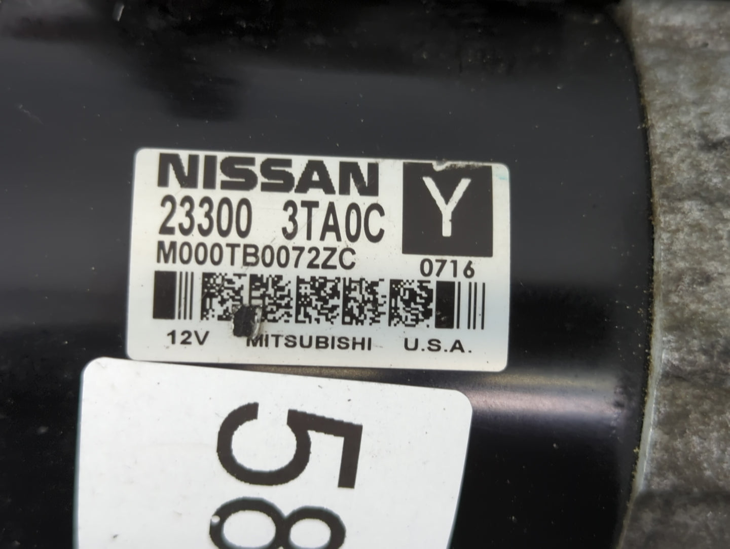 2015-2020 Nissan Rogue Car Starter Motor Solenoid OEM P/N:M000TB0072 23300 3TA0C Fits Fits 2015 2016 2017 2018 2019 2020 OEM