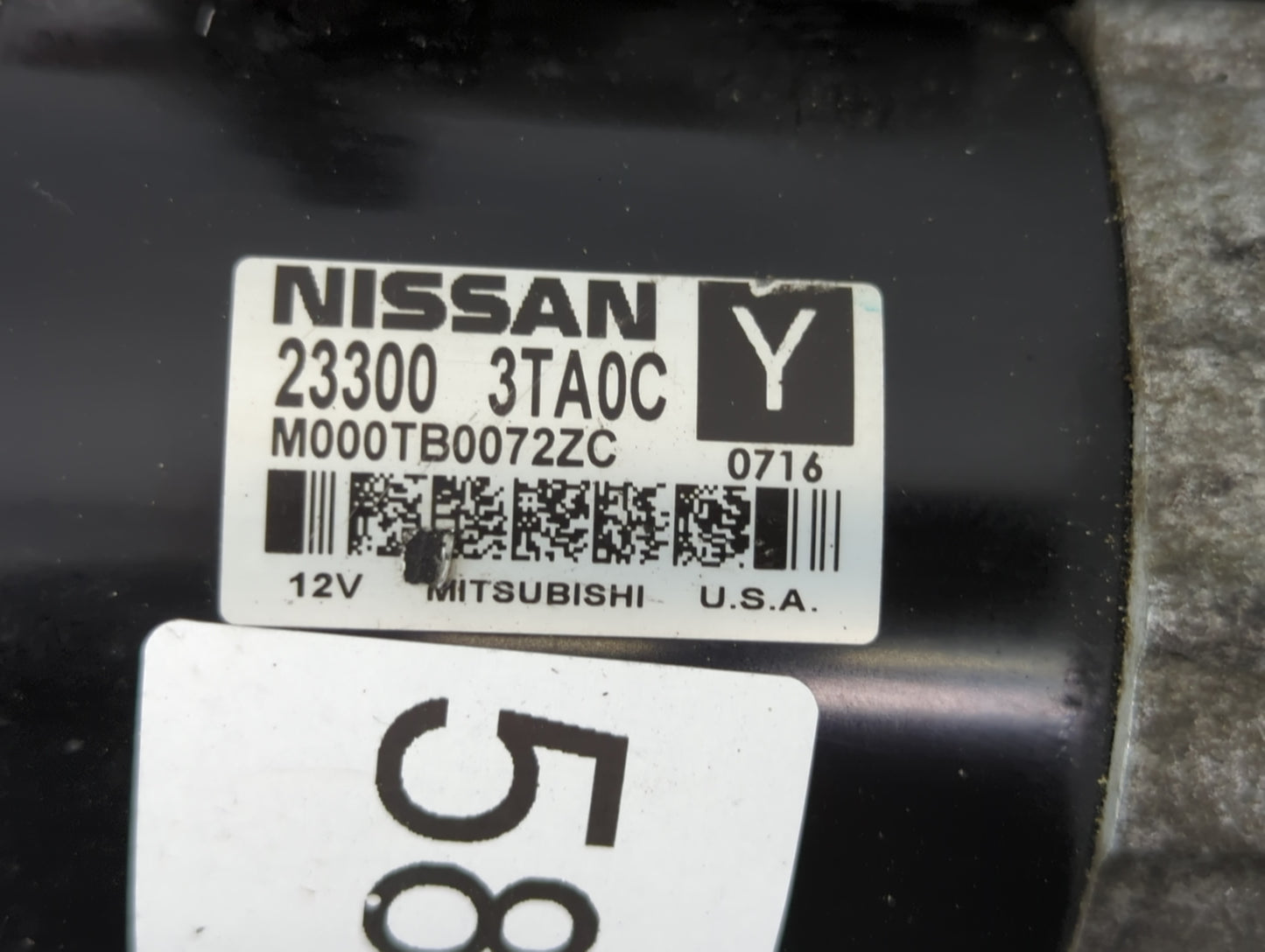 2015-2020 Nissan Rogue Car Starter Motor Solenoid OEM P/N:M000TB0072 23300 3TA0C Fits Fits 2015 2016 2017 2018 2019 2020 OEM