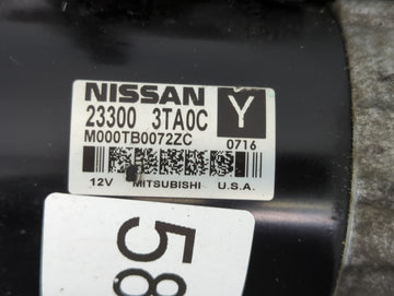 2015-2020 Nissan Rogue Car Starter Motor Solenoid OEM P/N:M000TB0072 23300 3TA0C Fits Fits 2015 2016 2017 2018 2019 2020 OEM Used Auto Parts