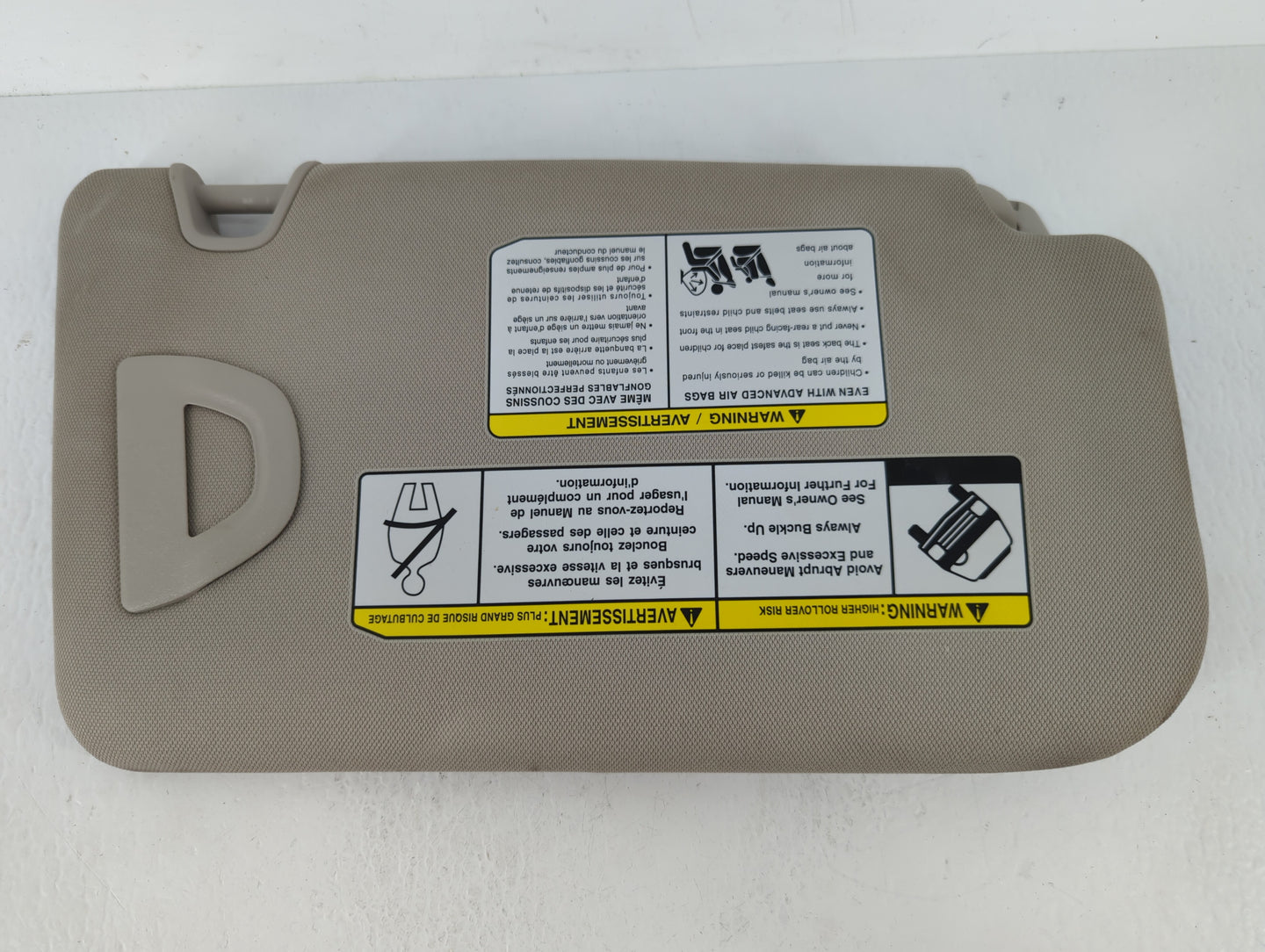 2018-2020 Nissan Rogue Sun Visor Shade Replacement Driver Left Mirror Fits Fits 2018 2019 2020 OEM Used Auto Parts - Oemused