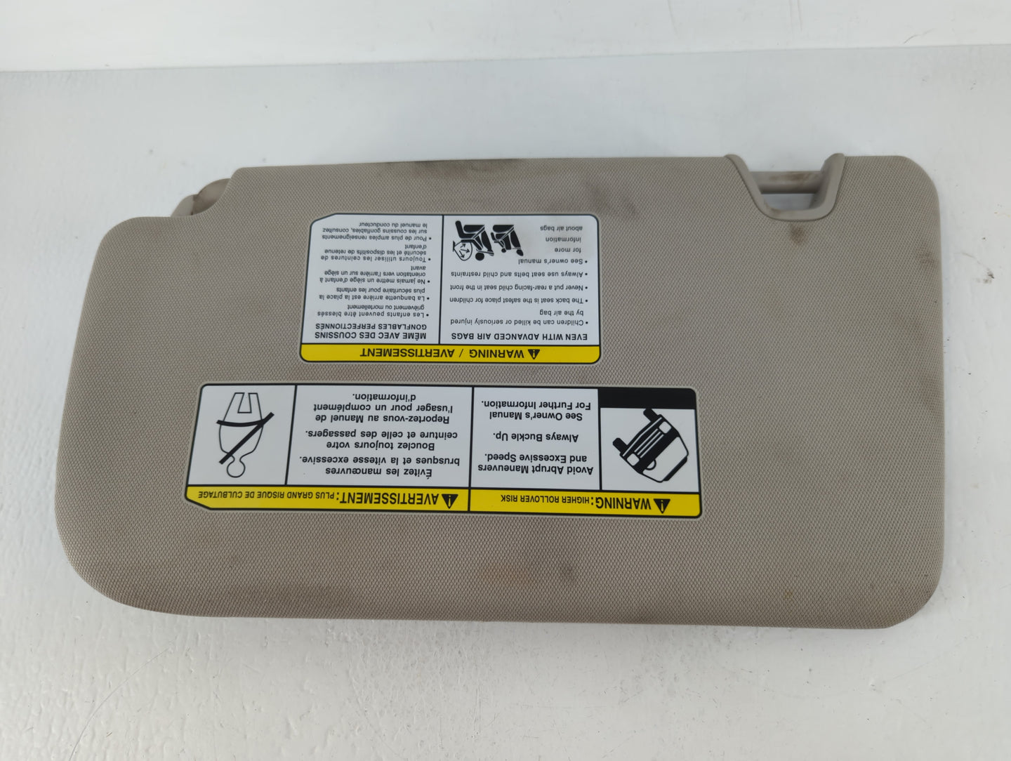 2018-2020 Nissan Rogue Sun Visor Shade Replacement Passenger Right Mirror Fits Fits 2018 2019 2020 OEM Used Auto Parts - Oem