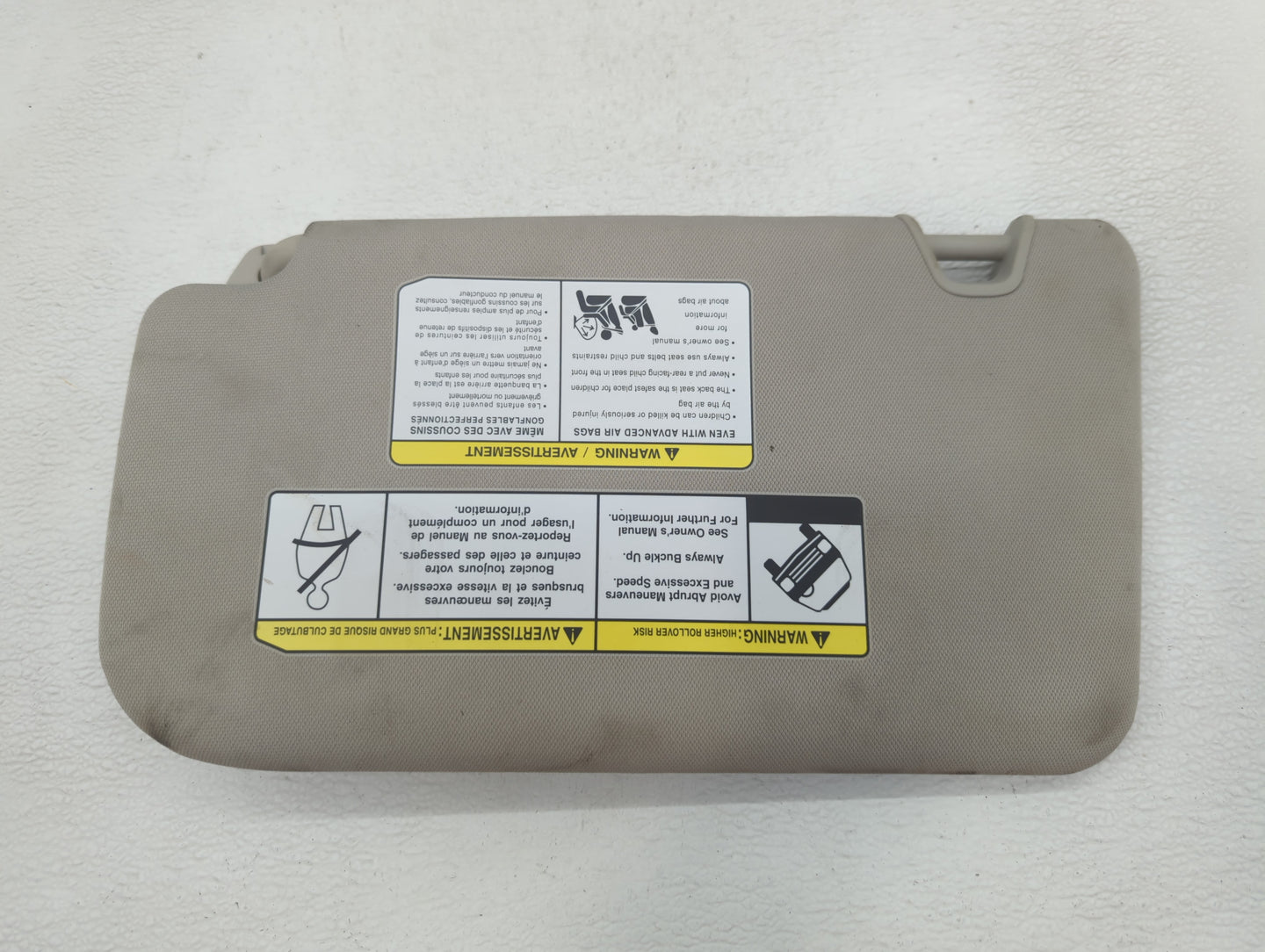 2018-2020 Nissan Rogue Sun Visor Shade Replacement Passenger Right Mirror Fits Fits 2018 2019 2020 OEM Used Auto Parts - Oem