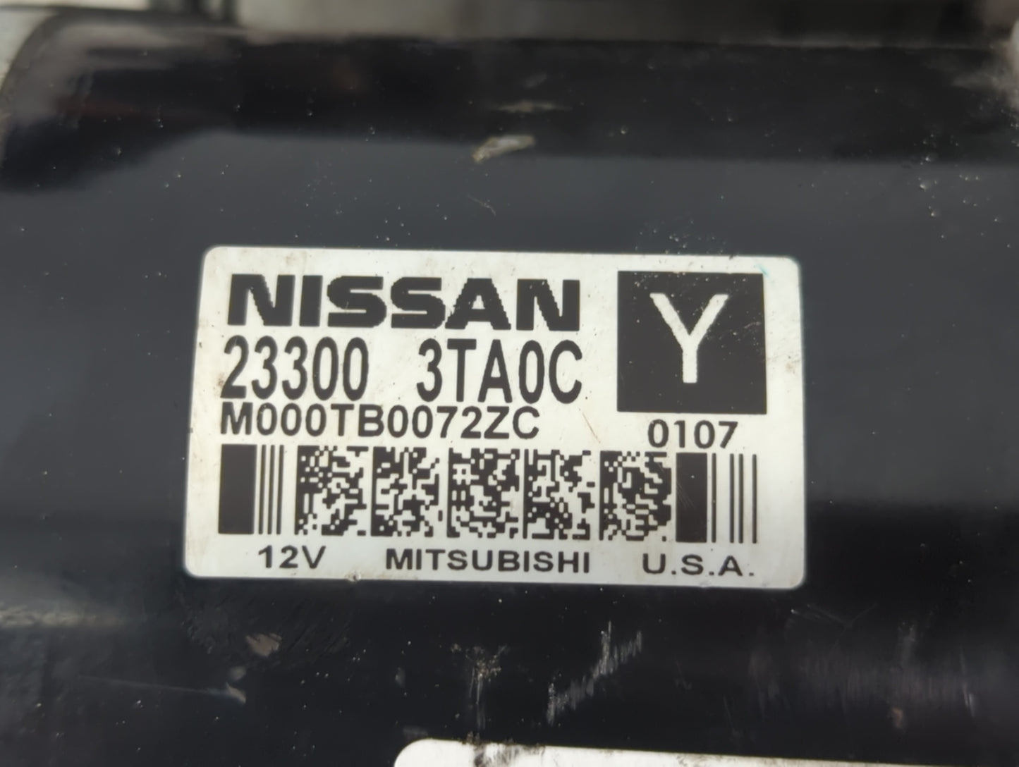 2015-2020 Nissan Rogue Car Starter Motor Solenoid OEM P/N:M000TB0072ZC 23300 3TA0C Fits Fits 2015 2016 2017 2018 2019 2020 O