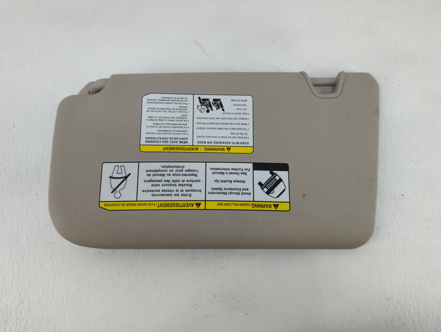 2018-2020 Nissan Rogue Sun Visor Shade Replacement Passenger Right Mirror Fits Fits 2018 2019 2020 OEM Used Auto Parts - Oem
