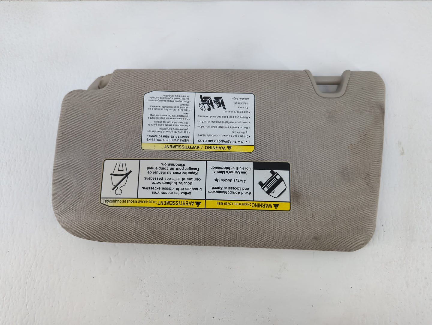 2018-2020 Nissan Rogue Sun Visor Shade Replacement Passenger Right Mirror Fits Fits 2018 2019 2020 OEM Used Auto Parts - Oem