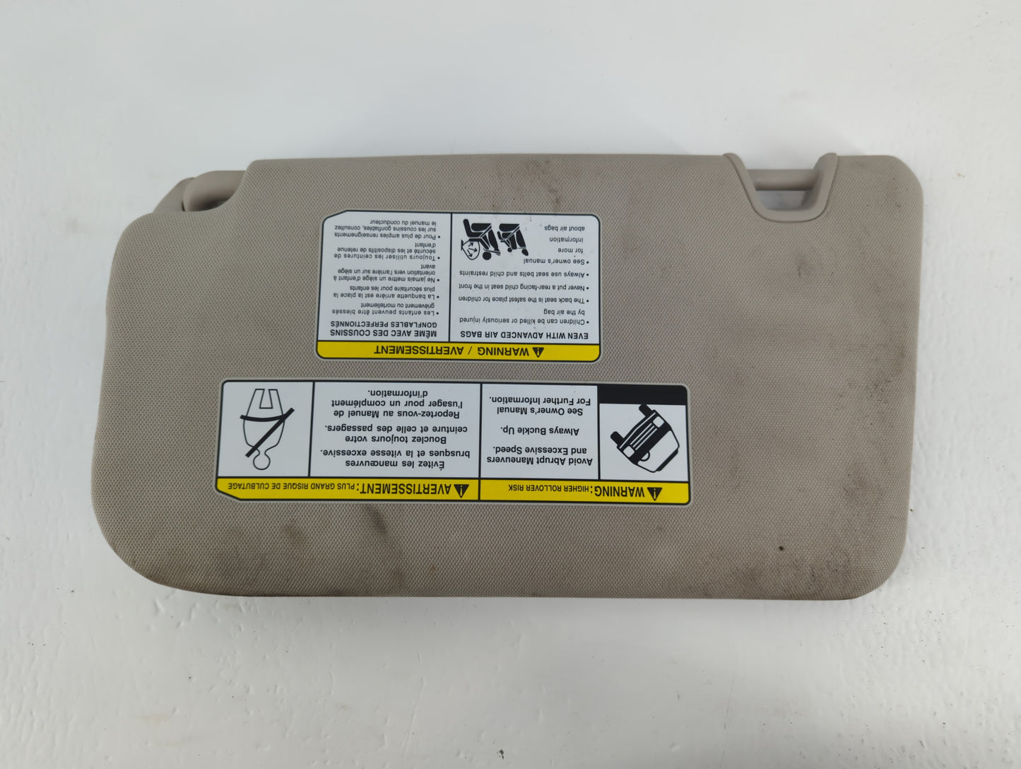 2018-2020 Nissan Rogue Sun Visor Shade Replacement Passenger Right Mirror Fits Fits 2018 2019 2020 OEM Used Auto Parts - Oem