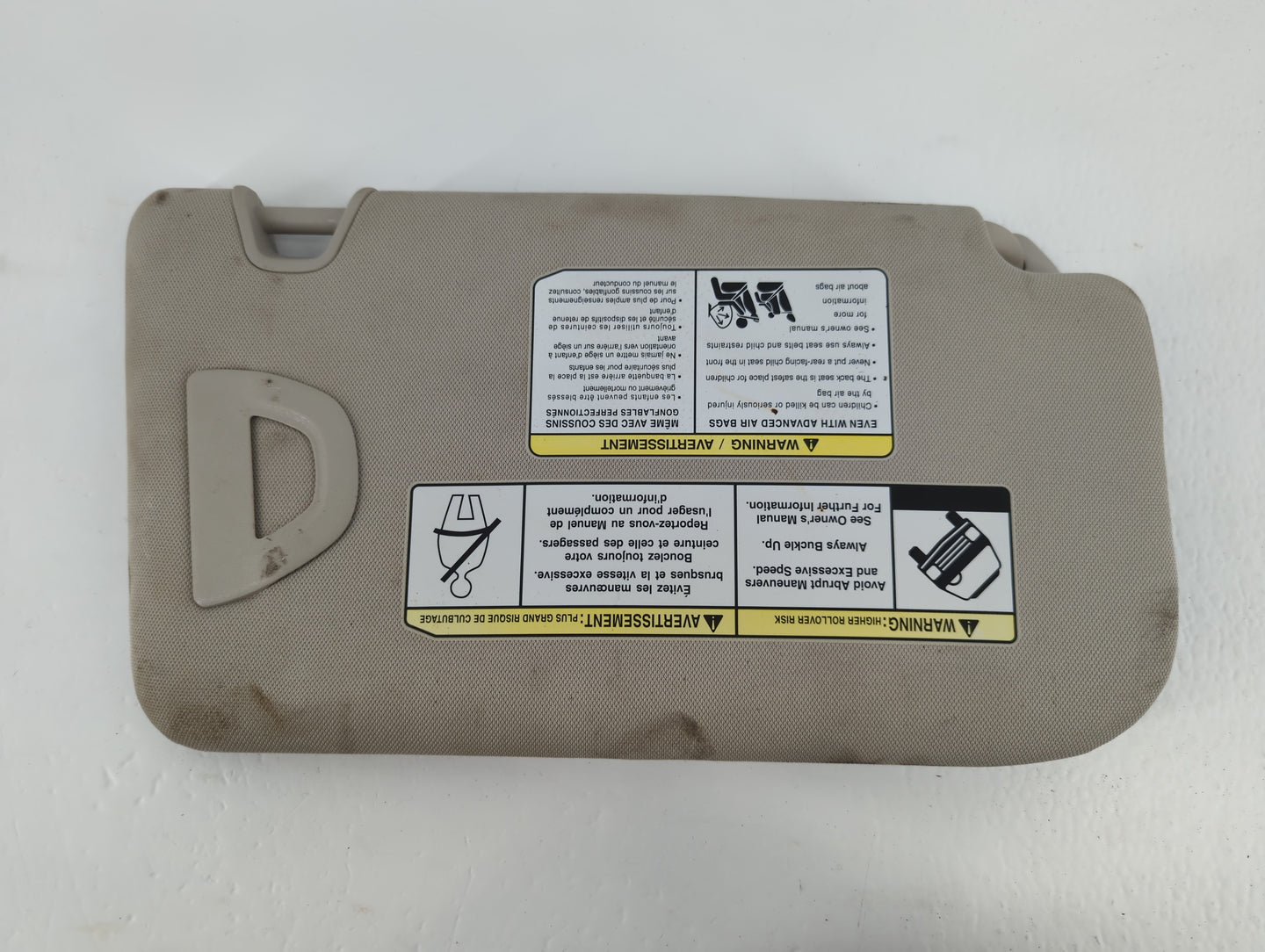 2018-2020 Nissan Rogue Sun Visor Shade Replacement Driver Left Mirror Fits Fits 2018 2019 2020 OEM Used Auto Parts - Oemused
