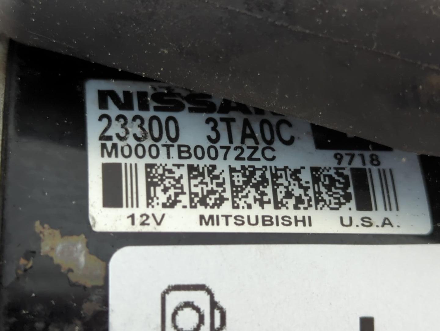 2015-2020 Nissan Rogue Car Starter Motor Solenoid OEM P/N:23300 3TA0C Fits Fits 2015 2016 2017 2018 2019 2020 OEM Used Auto 