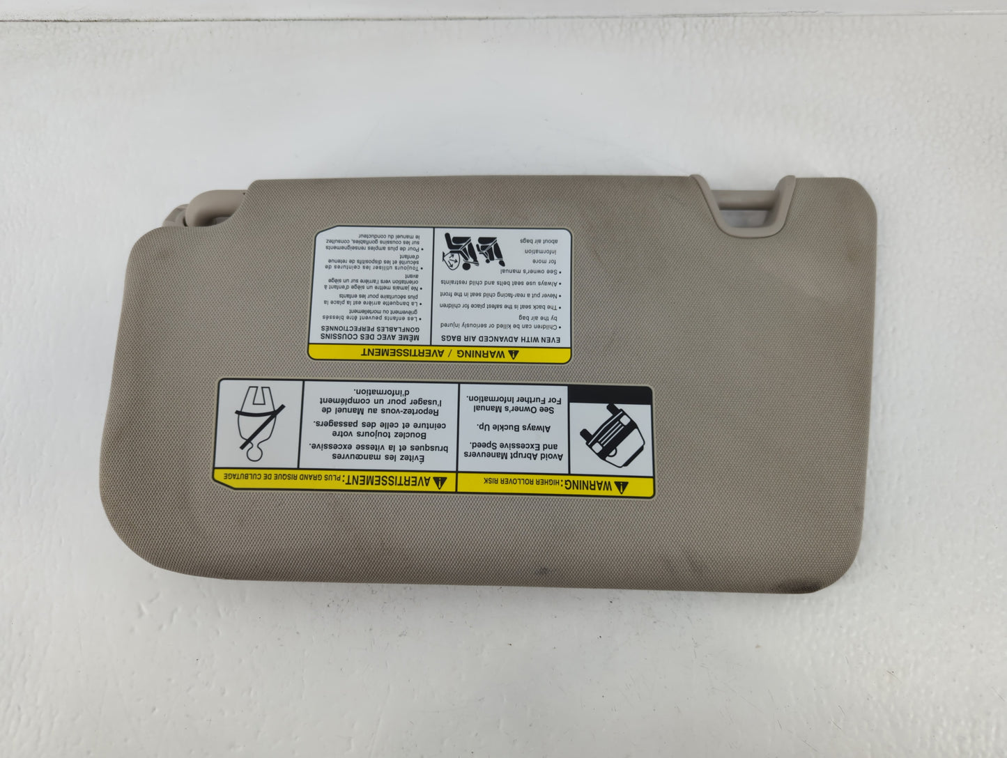 2018-2020 Nissan Rogue Sun Visor Shade Replacement Passenger Right Mirror Fits Fits 2018 2019 2020 OEM Used Auto Parts - Oem
