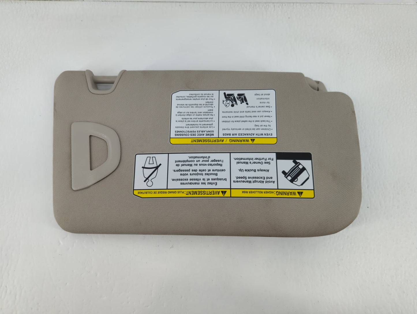2018-2020 Nissan Rogue Sun Visor Shade Replacement Driver Left Mirror Fits Fits 2018 2019 2020 OEM Used Auto Parts - Oemused