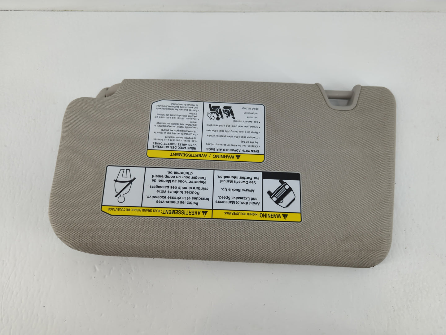 2018-2020 Nissan Rogue Sun Visor Shade Replacement Passenger Right Mirror Fits Fits 2018 2019 2020 OEM Used Auto Parts - Oem