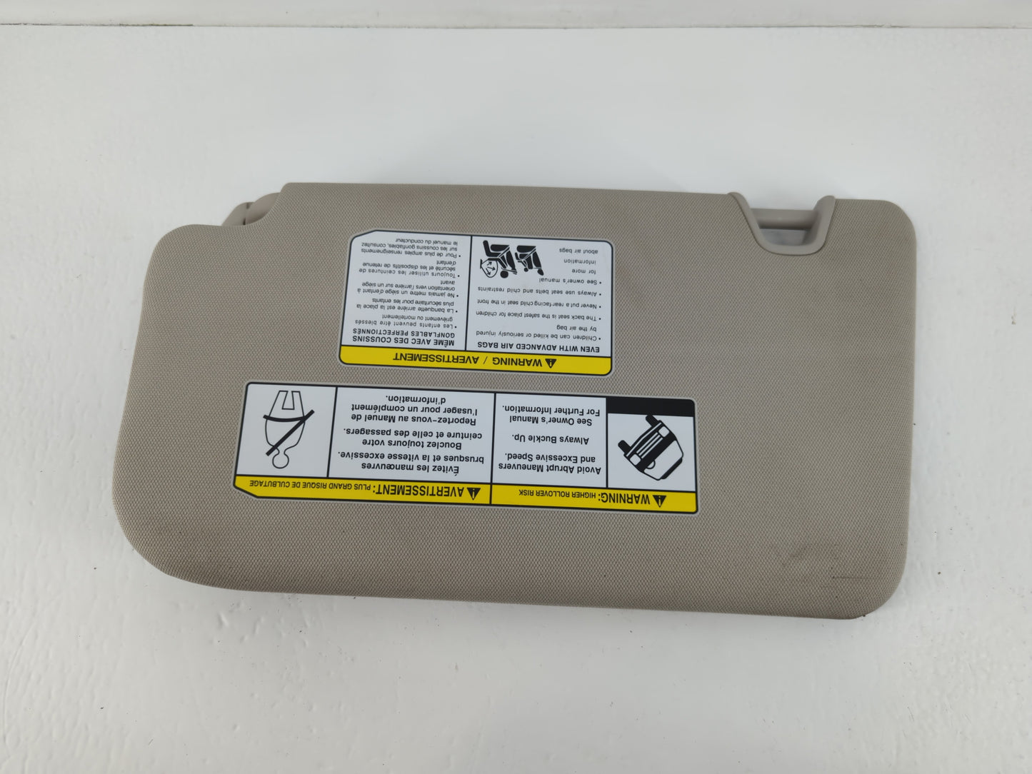 2018-2020 Nissan Rogue Sun Visor Shade Replacement Passenger Right Mirror Fits Fits 2018 2019 2020 OEM Used Auto Parts - Oem