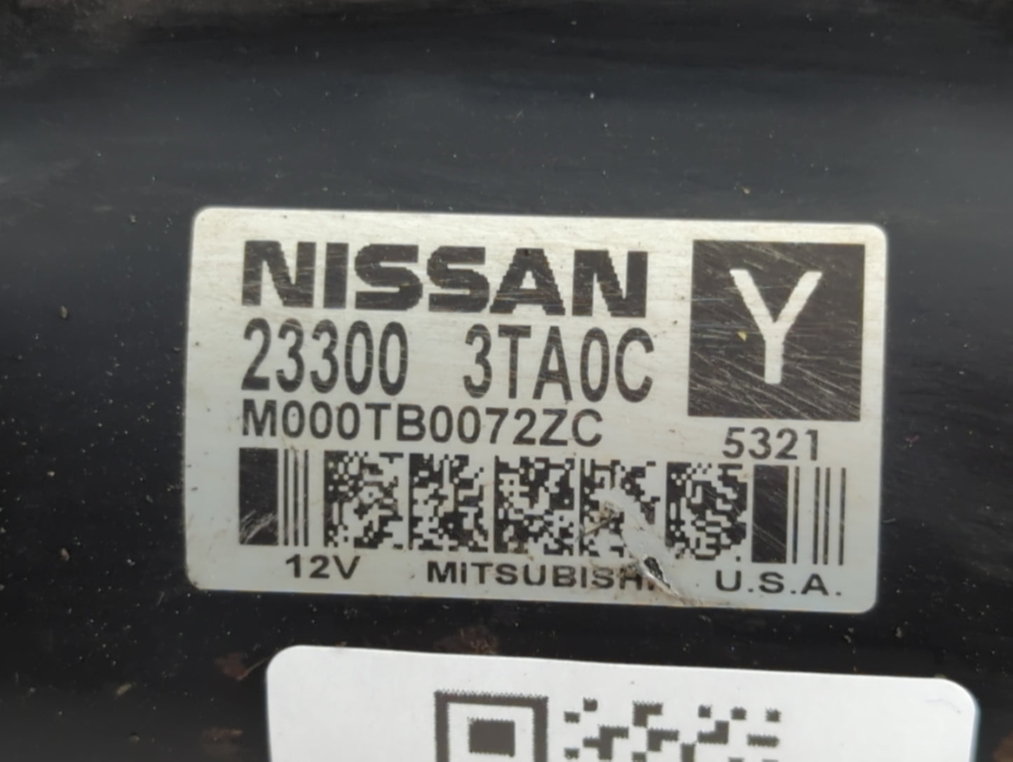 2015-2020 Nissan Rogue Car Starter Motor Solenoid OEM P/N:23300 3TA0C Fits Fits 2015 2016 2017 2018 2019 2020 OEM Used Auto 