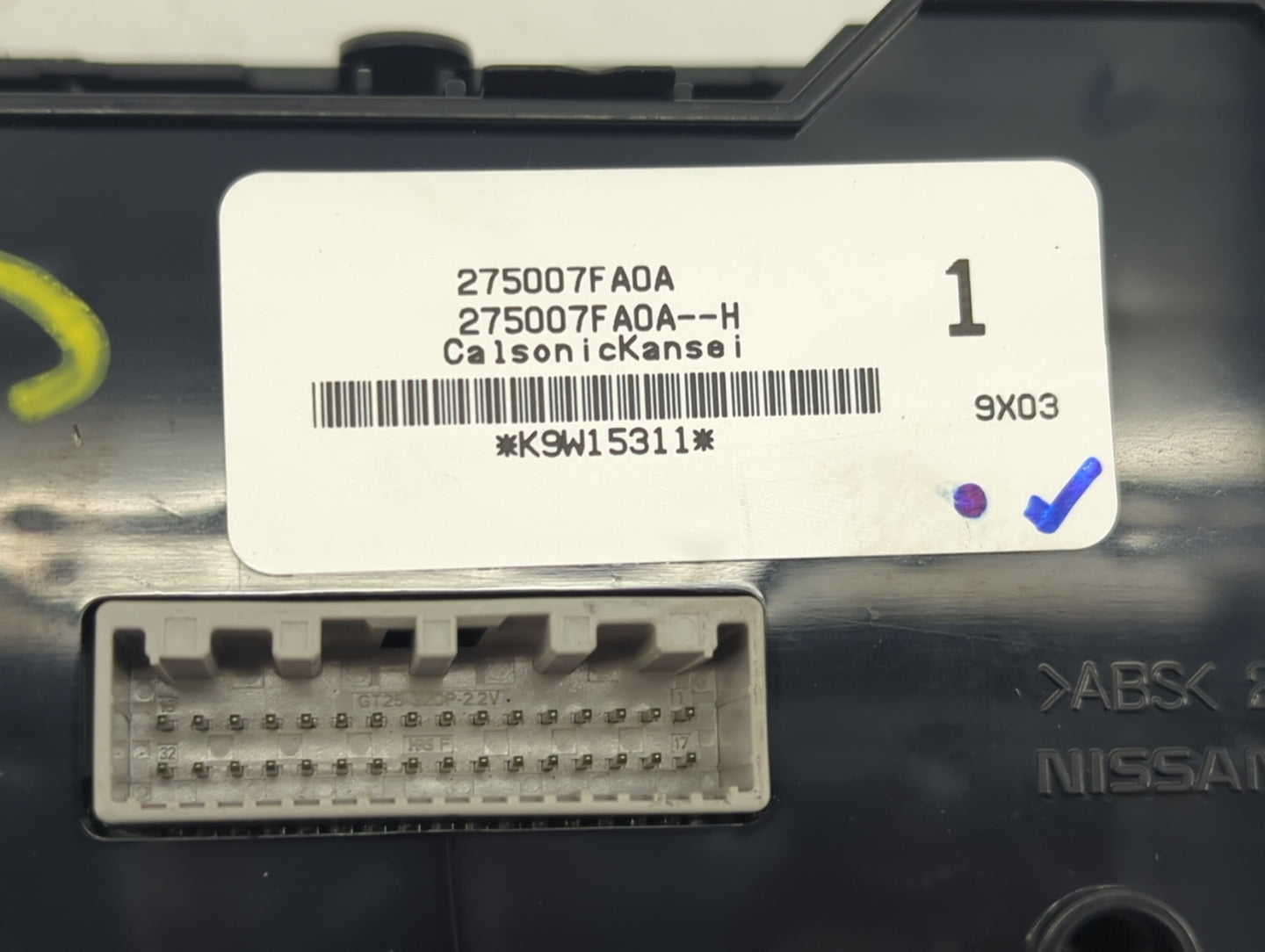 2017-2022 Nissan Rogue Sport Climate Control Module Temperature AC/Heater Replacement P/N:275007FA0A Fits OEM Used Auto Part