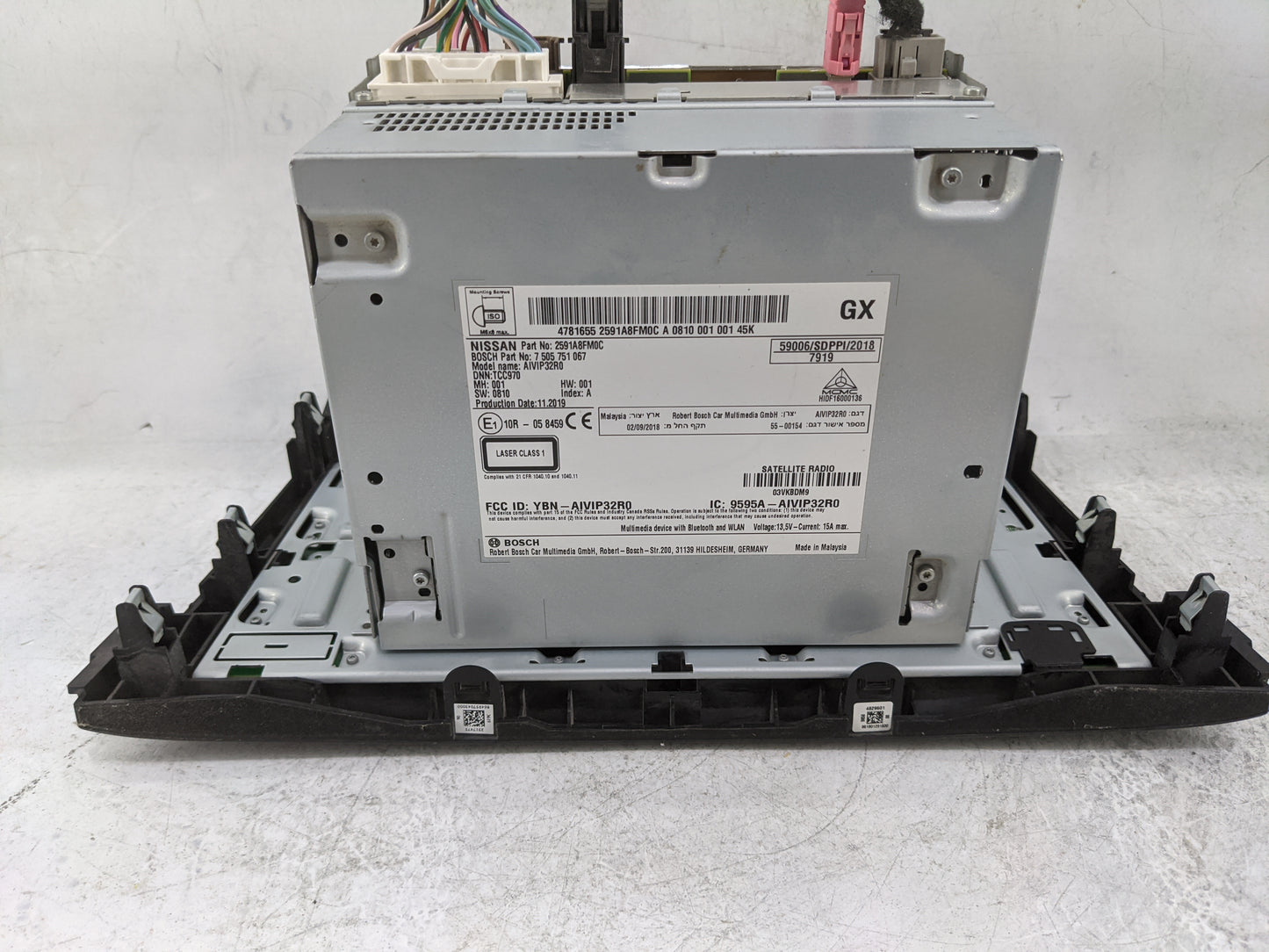 2020 Nissan Rogue Sport Radio AM FM Cd Player Receiver Replacement P/N:2591A8FM0C 7505751067, AIVIP32R0 Fits Fits 2018 2019 